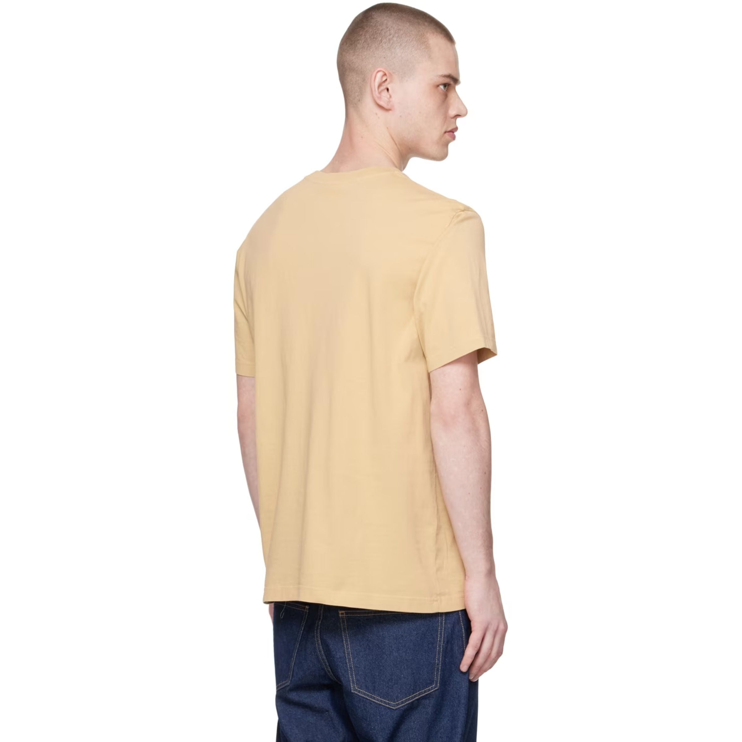 Maison Kitsune T-Shirt Chillax Fox Patch Chamomile