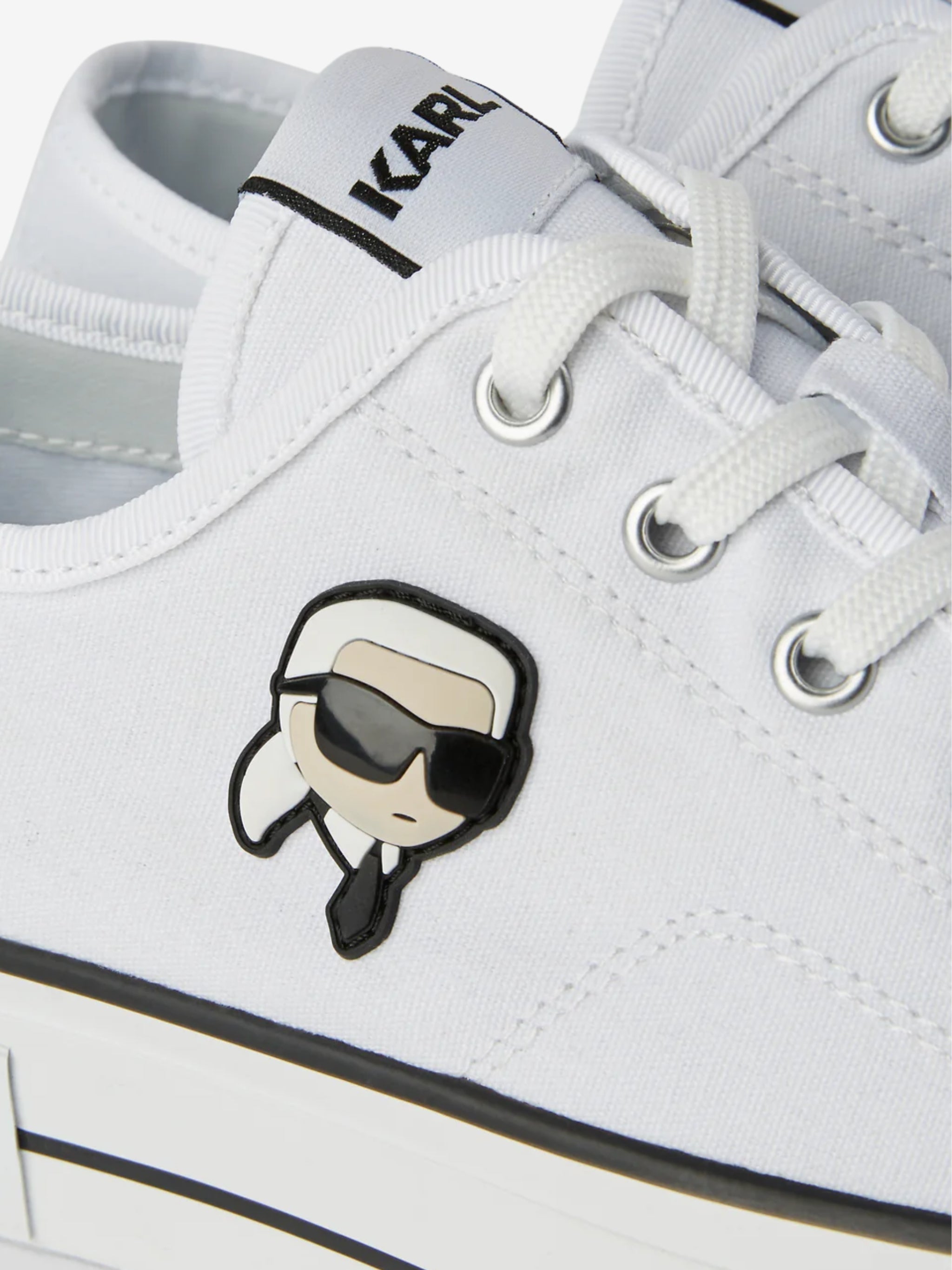 Karl Lagerfeld Sneaker Klls62 Kampus Max Nft Patch Lo Lace White