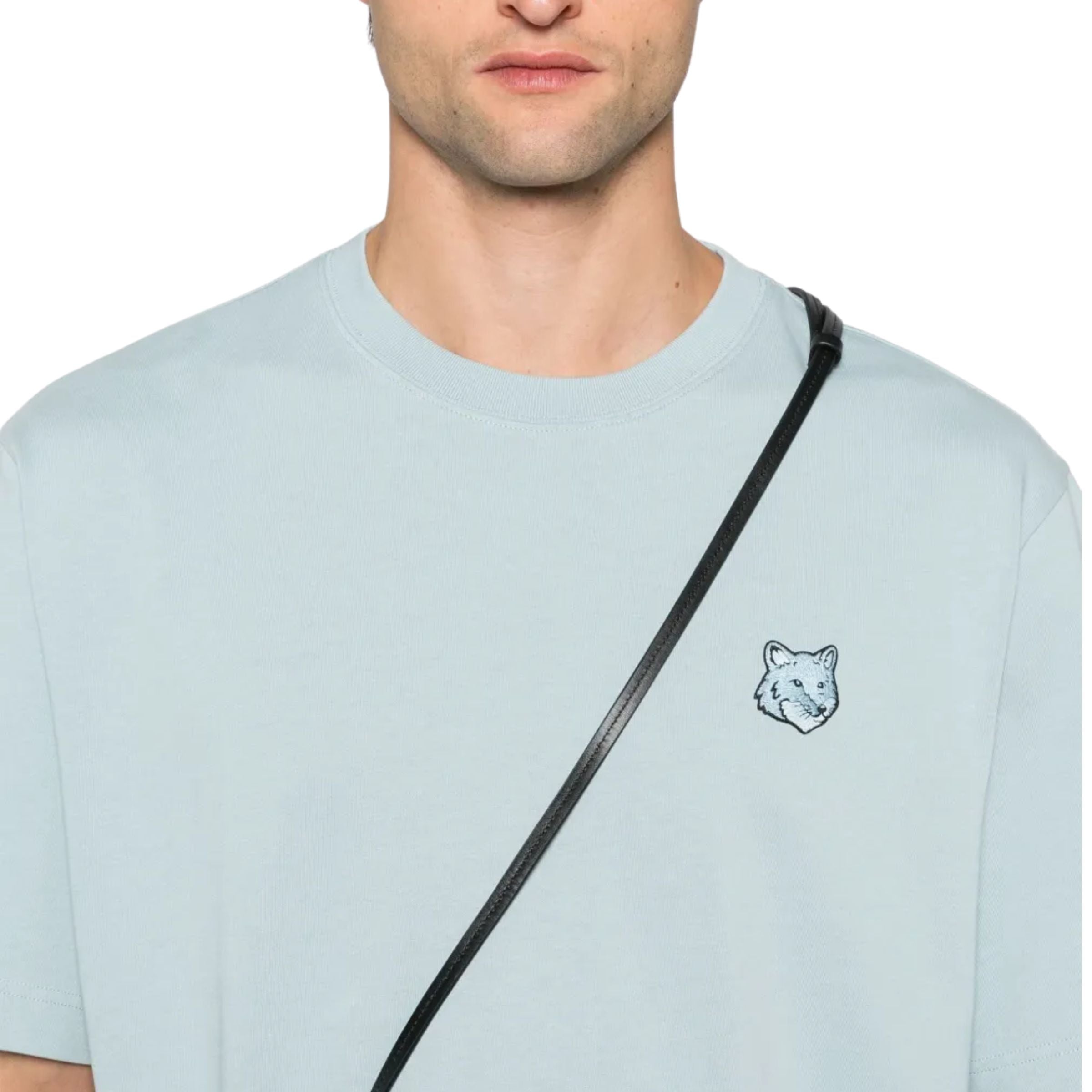 Maison Kitsune T-Shirt Fox Head Patch Placid