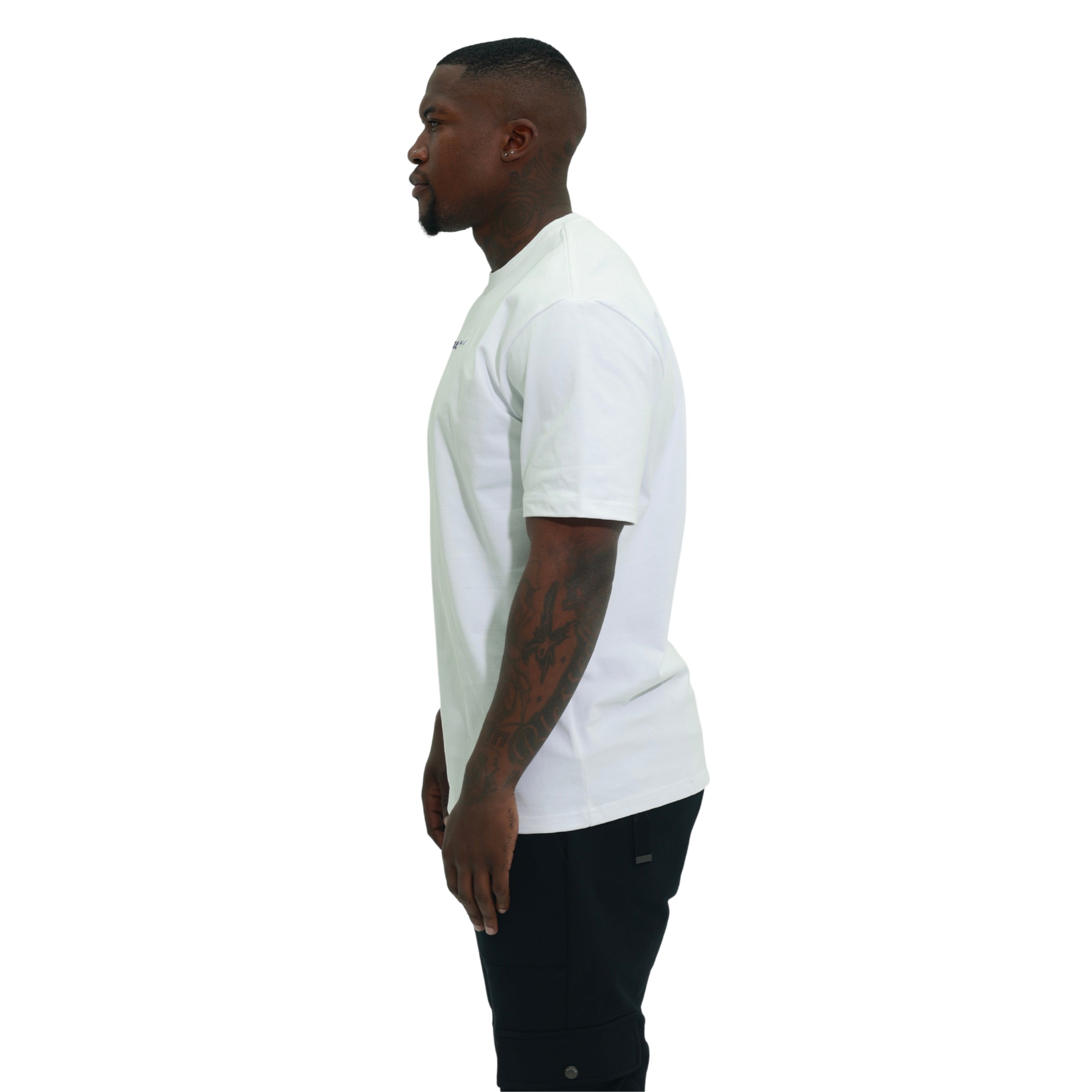 Capone T-Shirt Upside Down Double Floral White