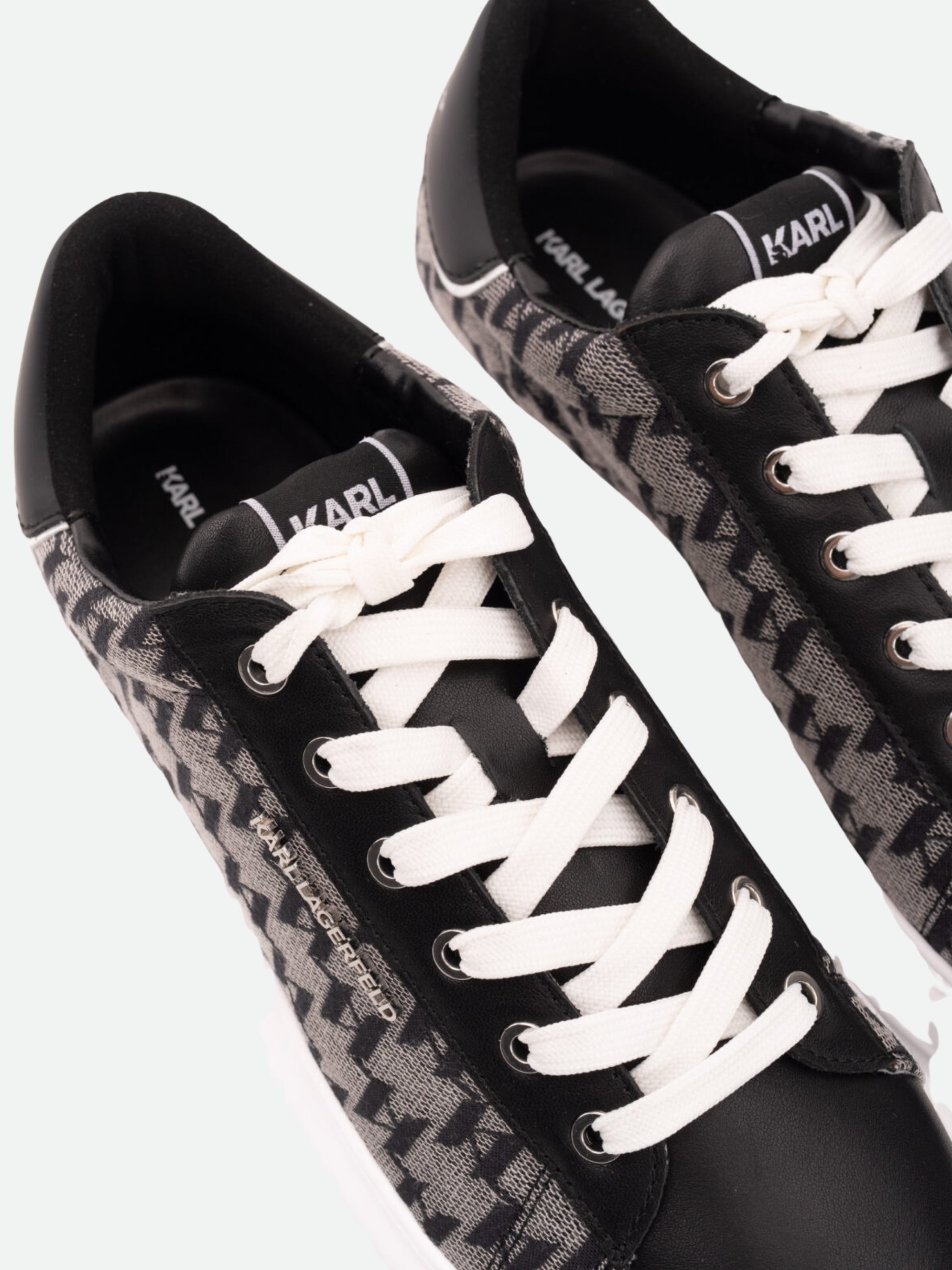 Karl Lagerfeld Sneakers Kapri KL561 Jacquard Lo Lace Black