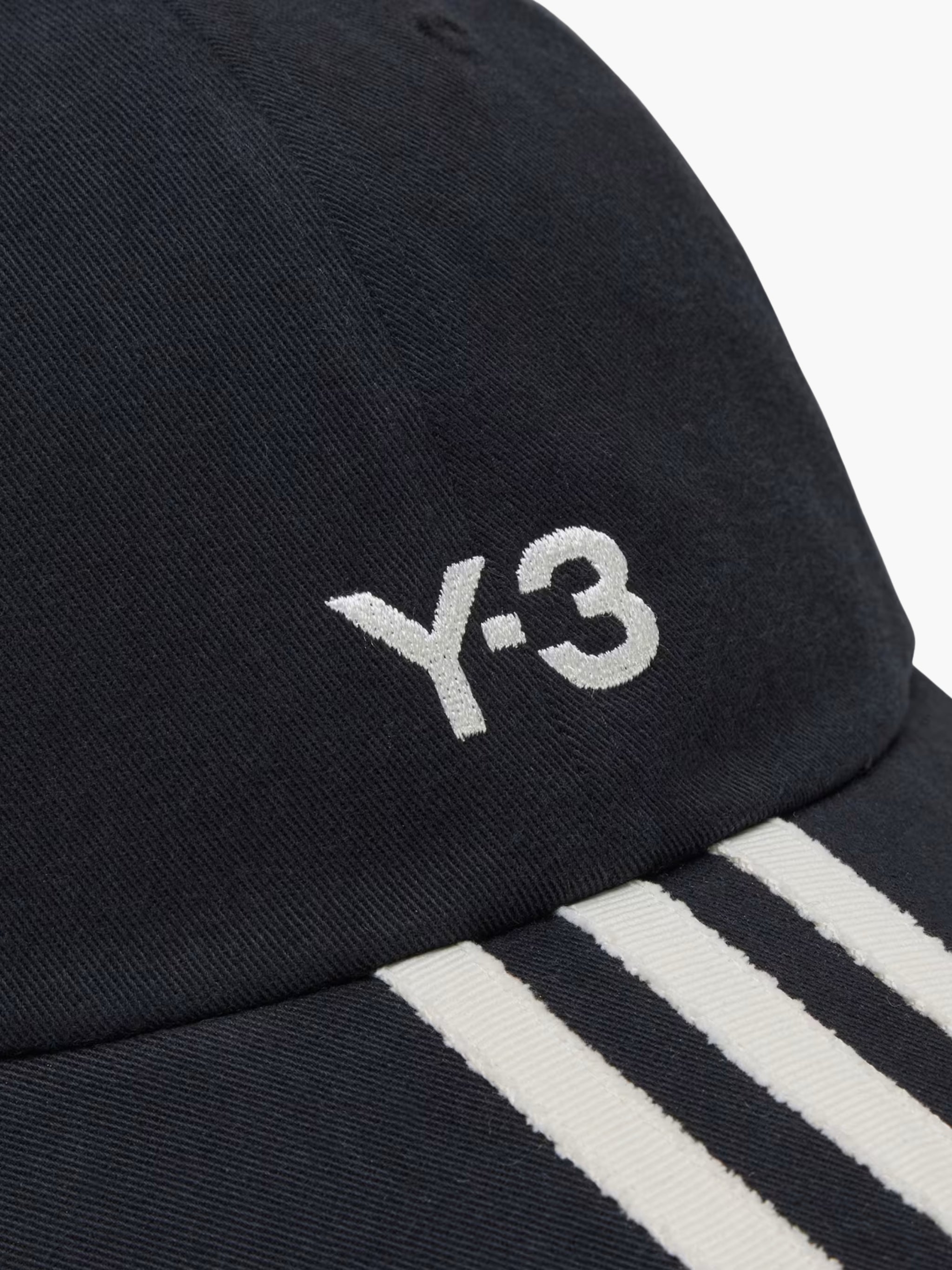 Y-3 Cap 3 Stripes Black
