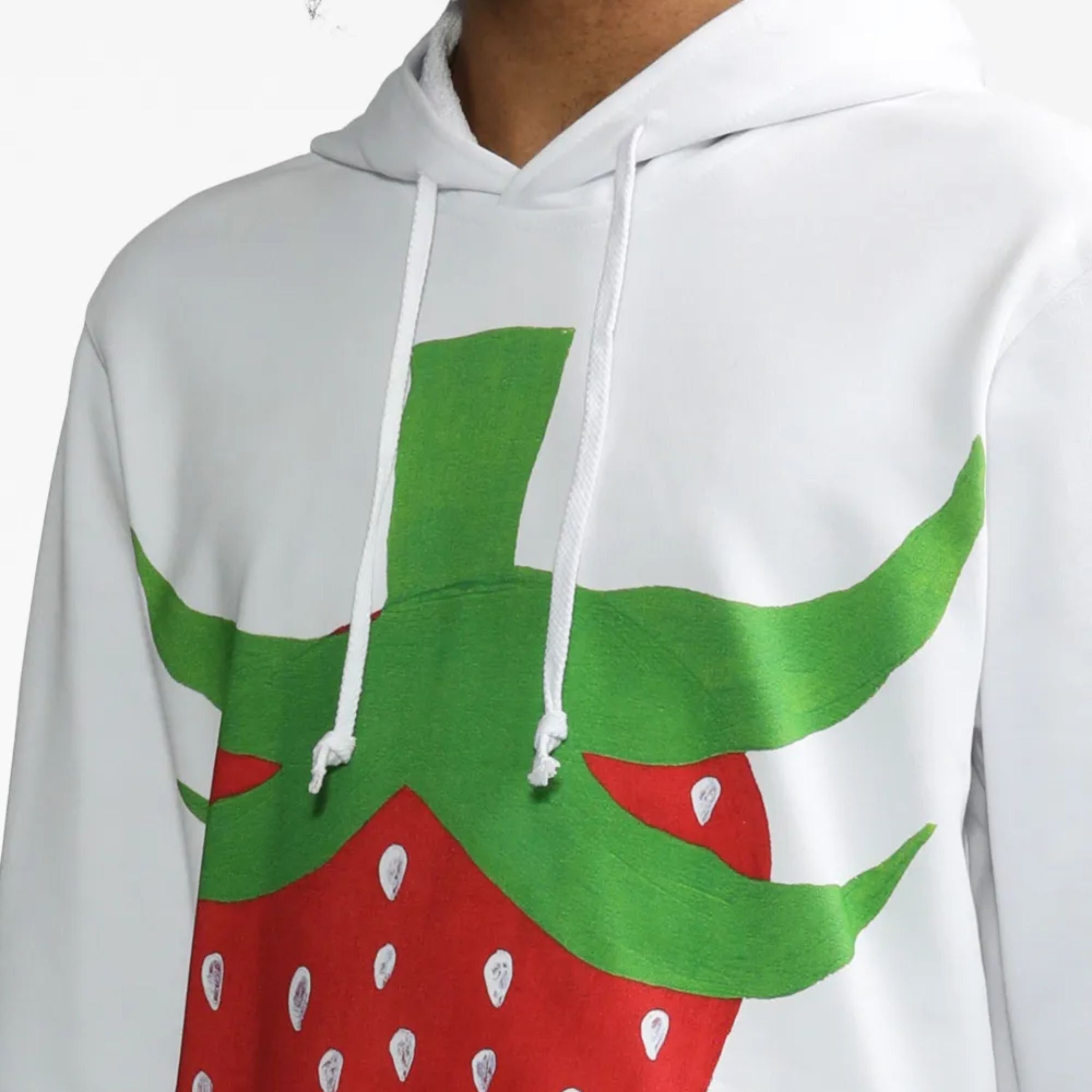 Comme Des Garcons Sweater Strawberry White