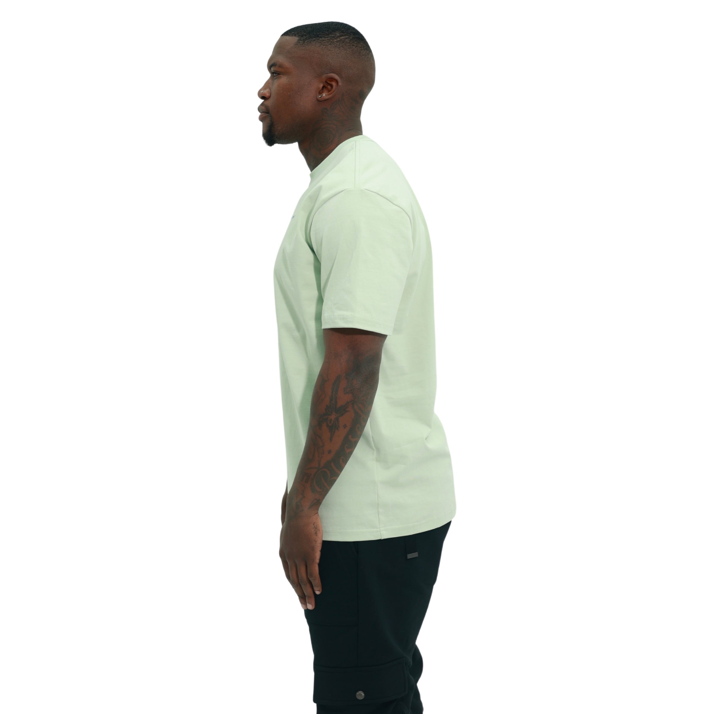 Capone T-Shirt Upside Down Double Floral Mint