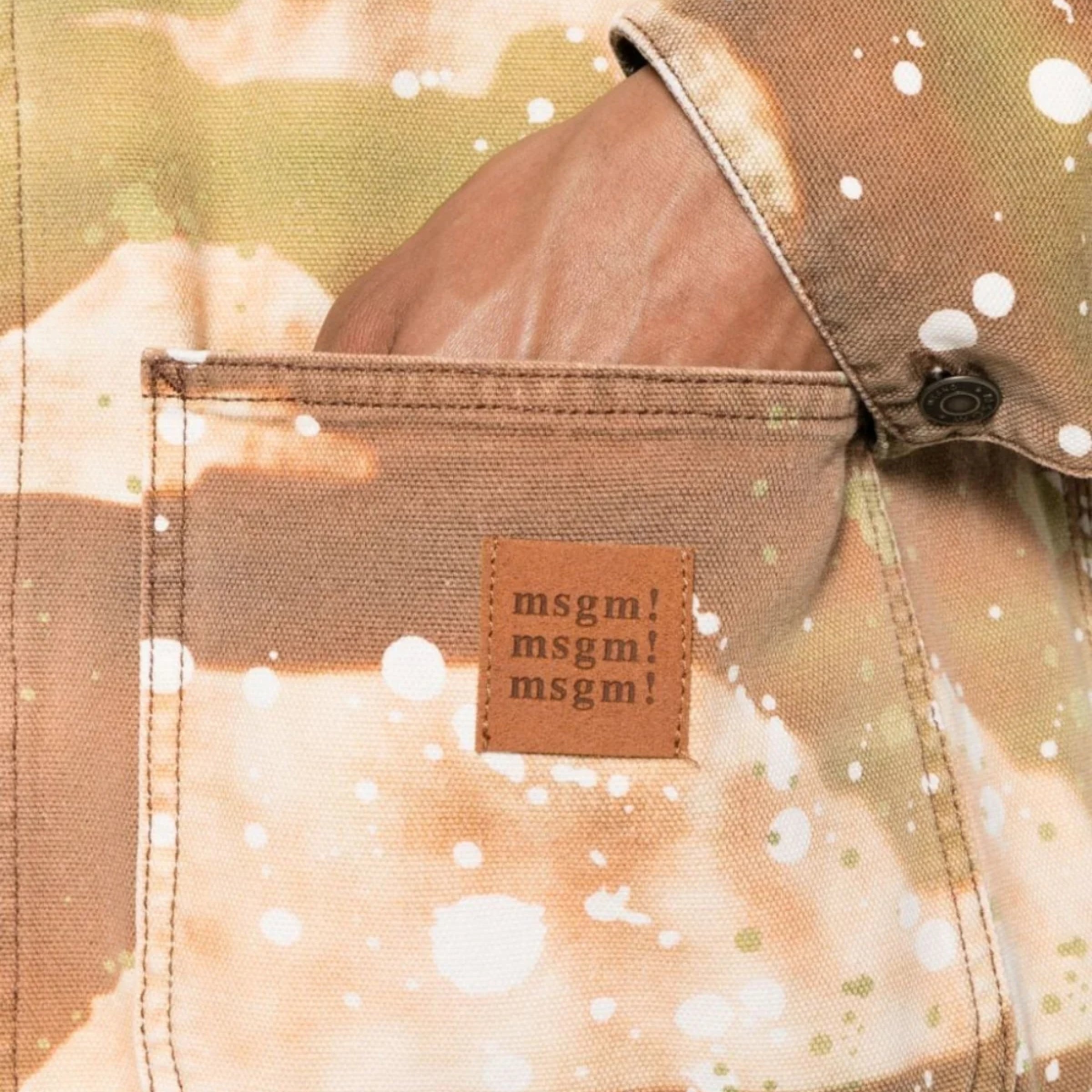 Msgm Jacket Allover Print Camo