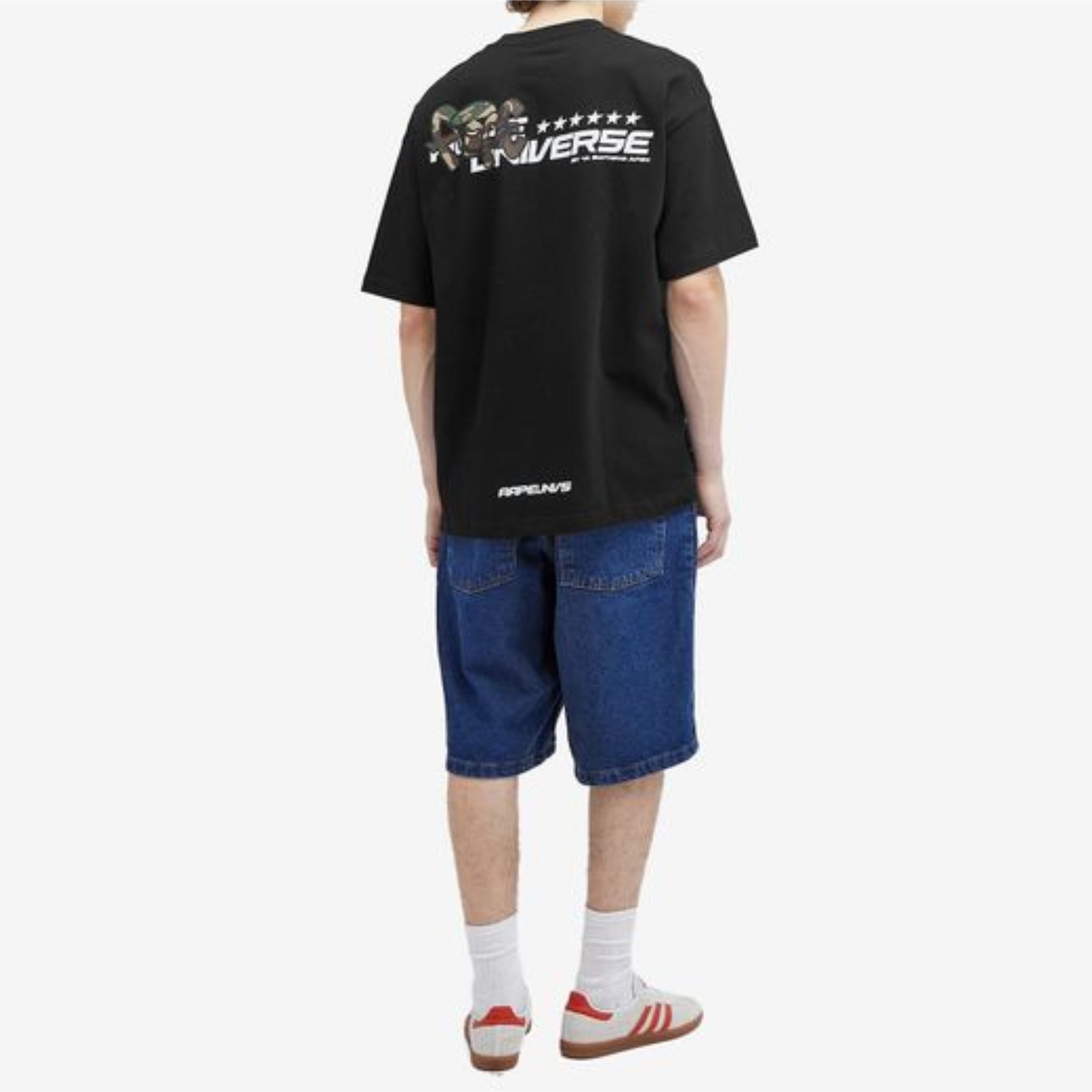 Aape T-Shirt Camo Moonface Black