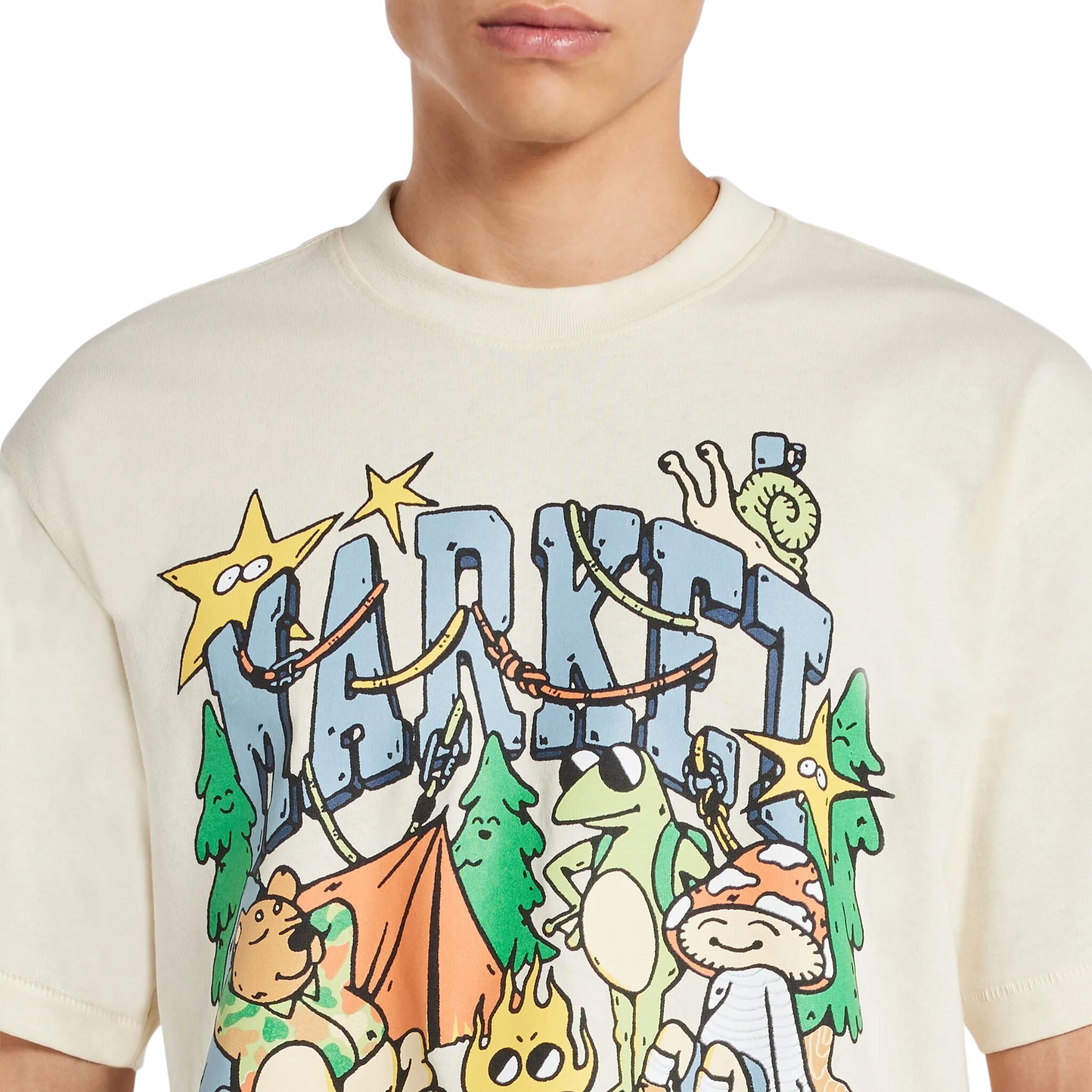 Market T-Shirt Back Country Buds Ecru
