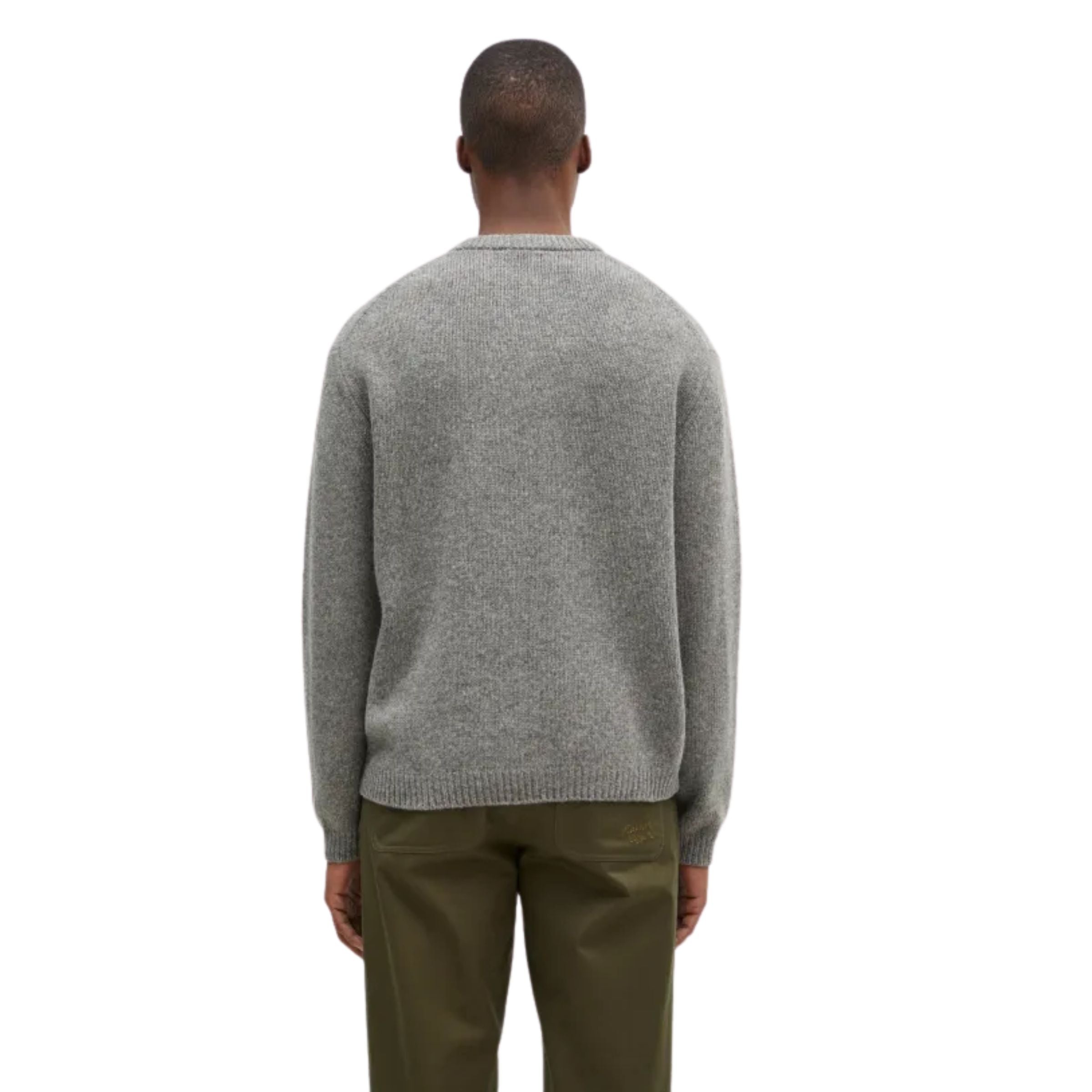 Maison Kitsune Sweater Dressed Fox Intarsia Medium Grey