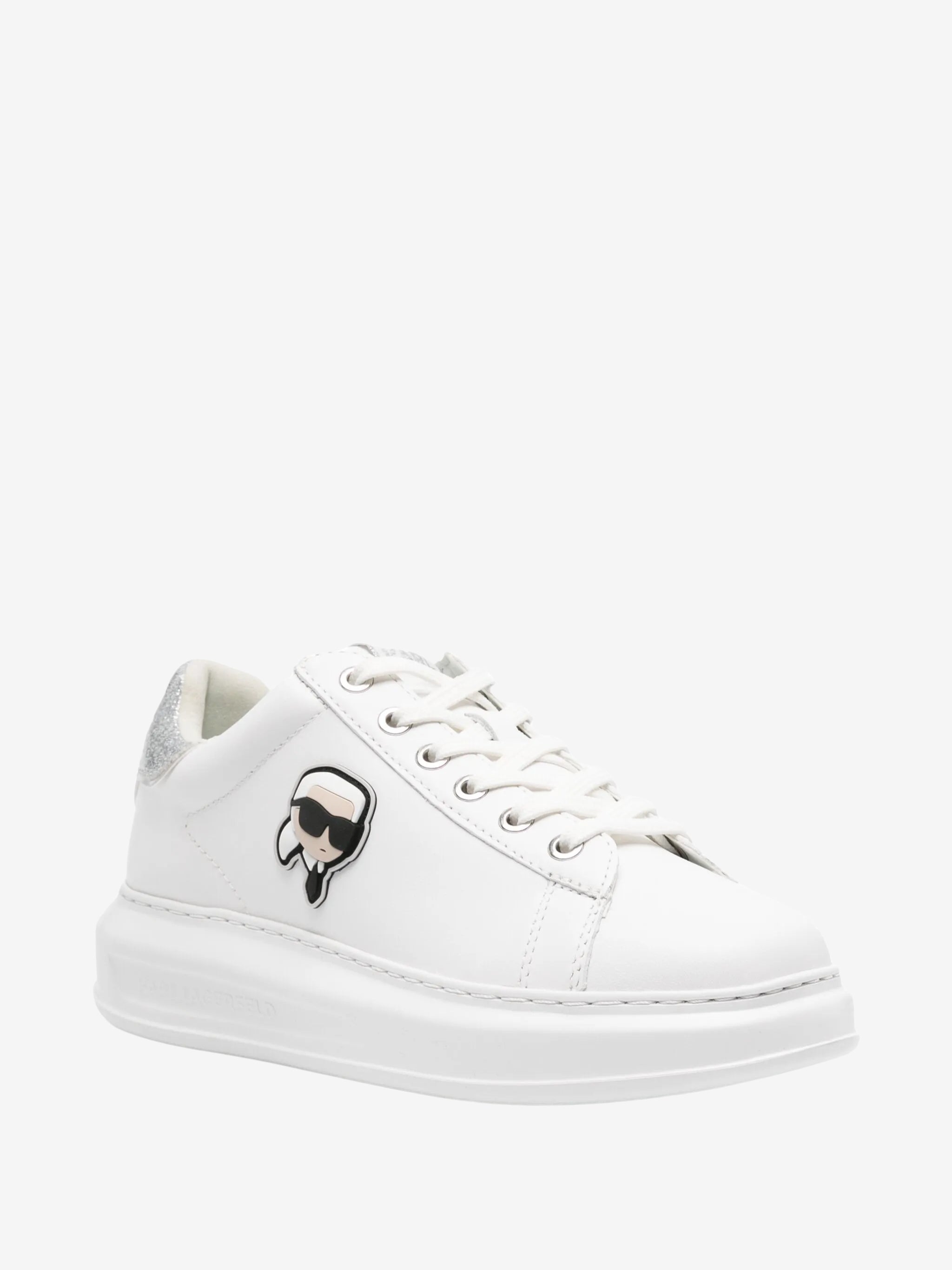 Karl Lagerfeld Sneaker Klls55 Kapri Nft Lo Lace White-Silver