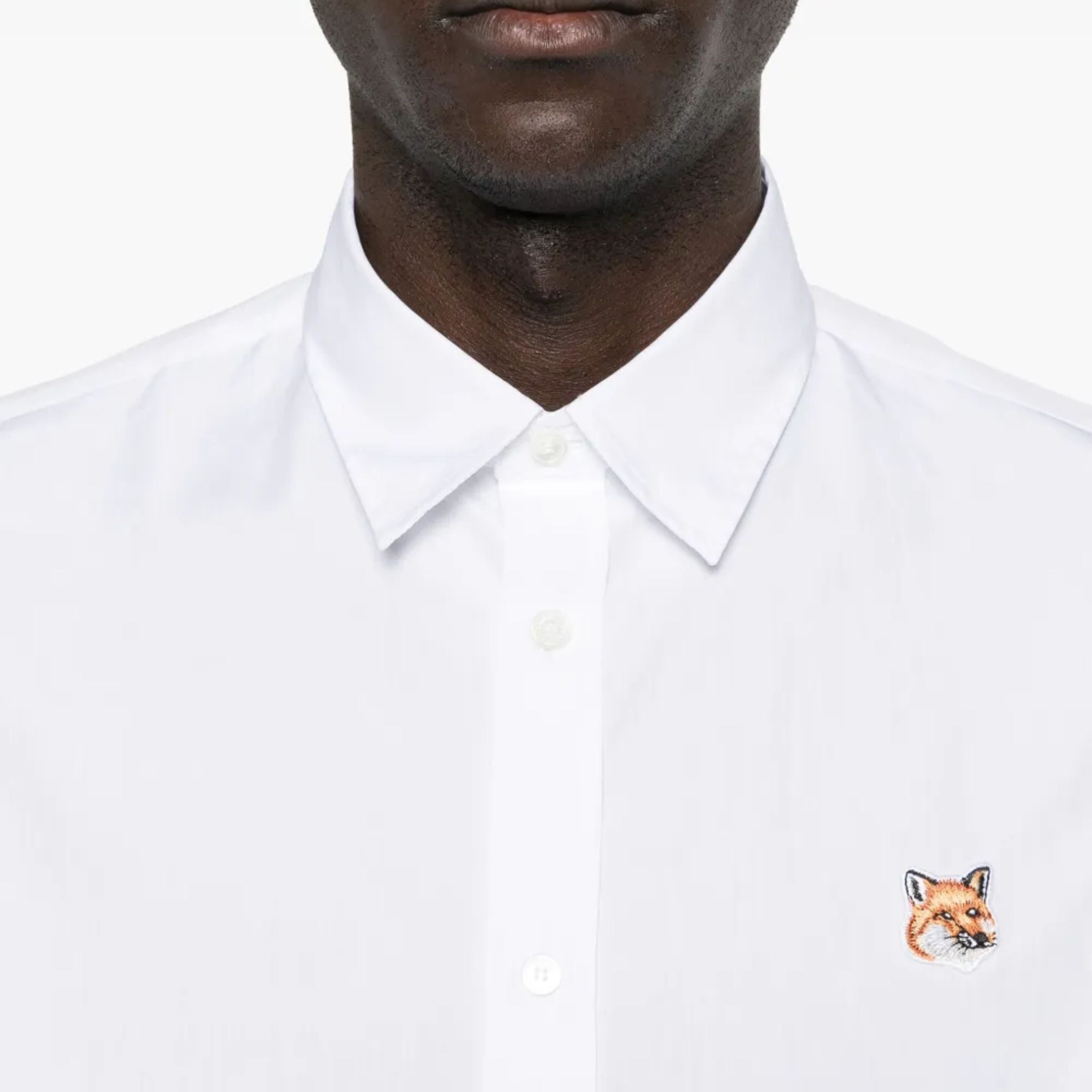 Maison Kitsune Shirt Mini Fox Head White