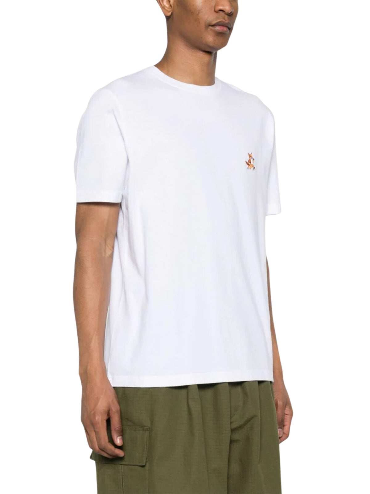 Maison Kitsune T-Shirt Speedy Fox Patch Comfort White