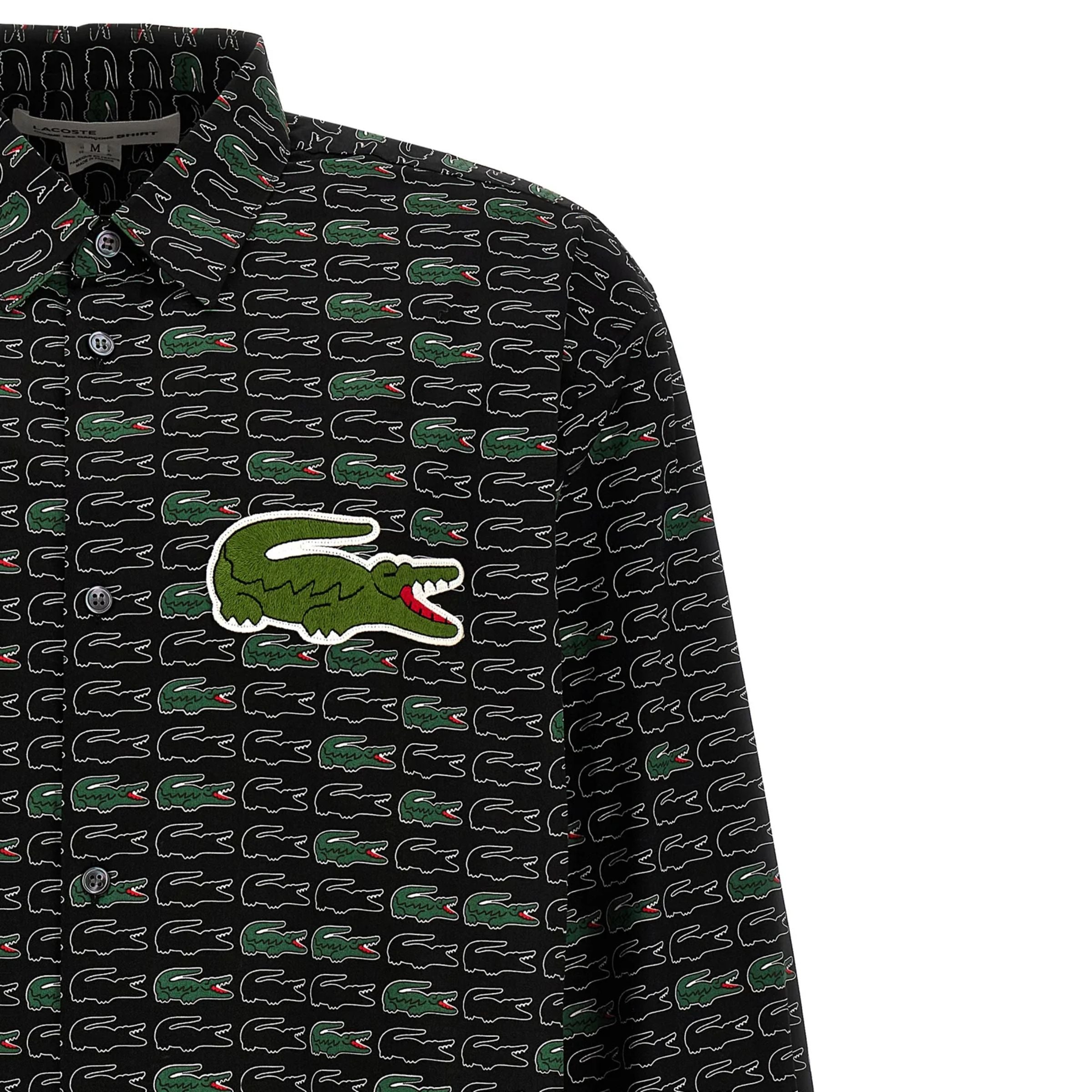 Comme Des Garcons Shirt Woven X Lacoste Black