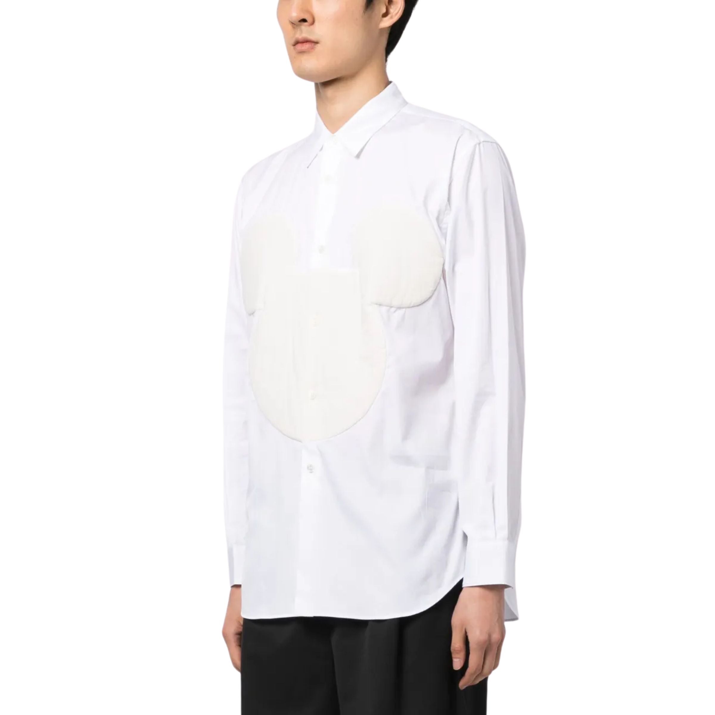 Comme Des Garcons Shirt Pattern White
