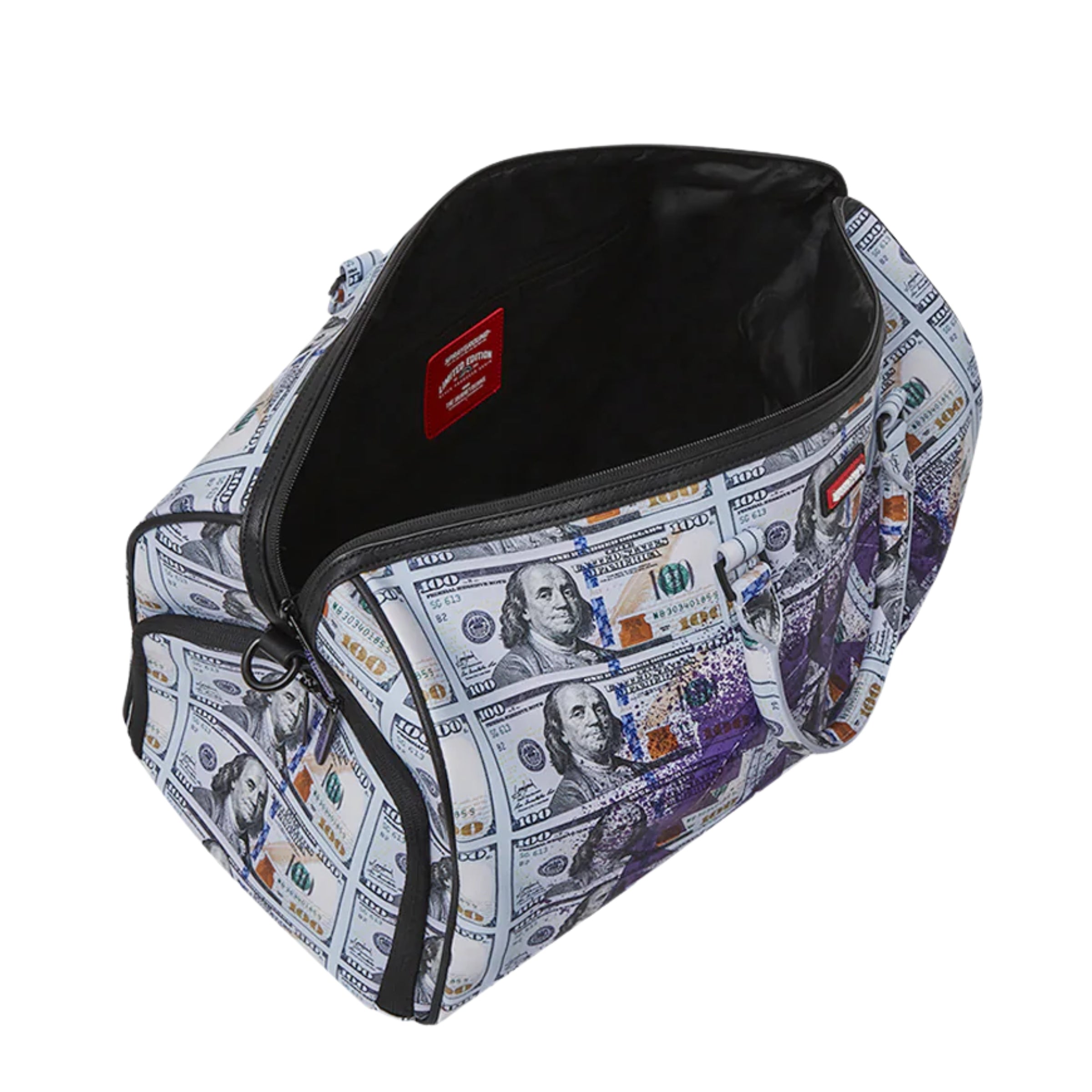 Spray Ground Bag Duffle Money Splat Lilac