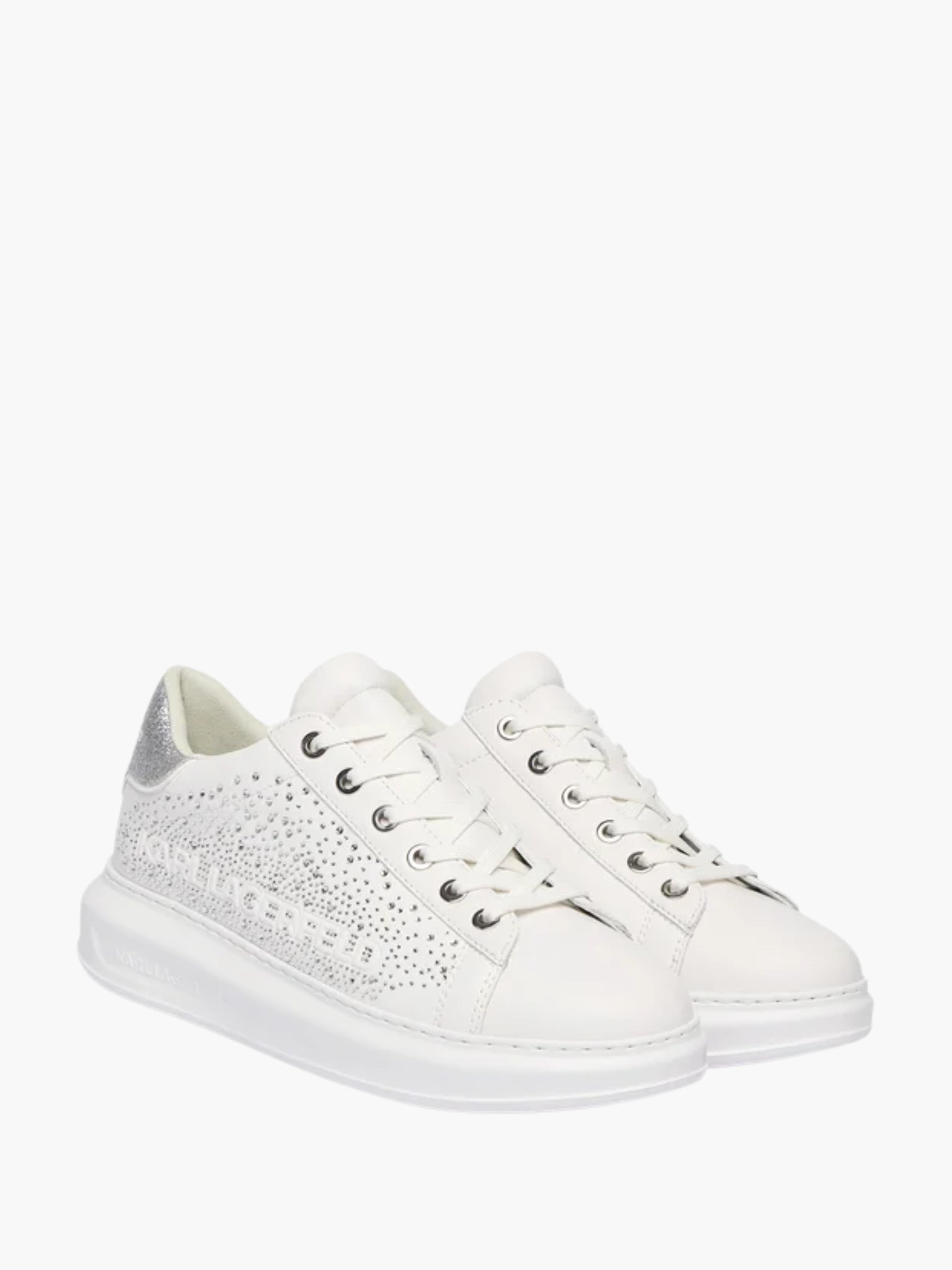 Karl Lagerfeld Sneaker KLL304 Kapri Konstellation Lo White Lthr W/Silver