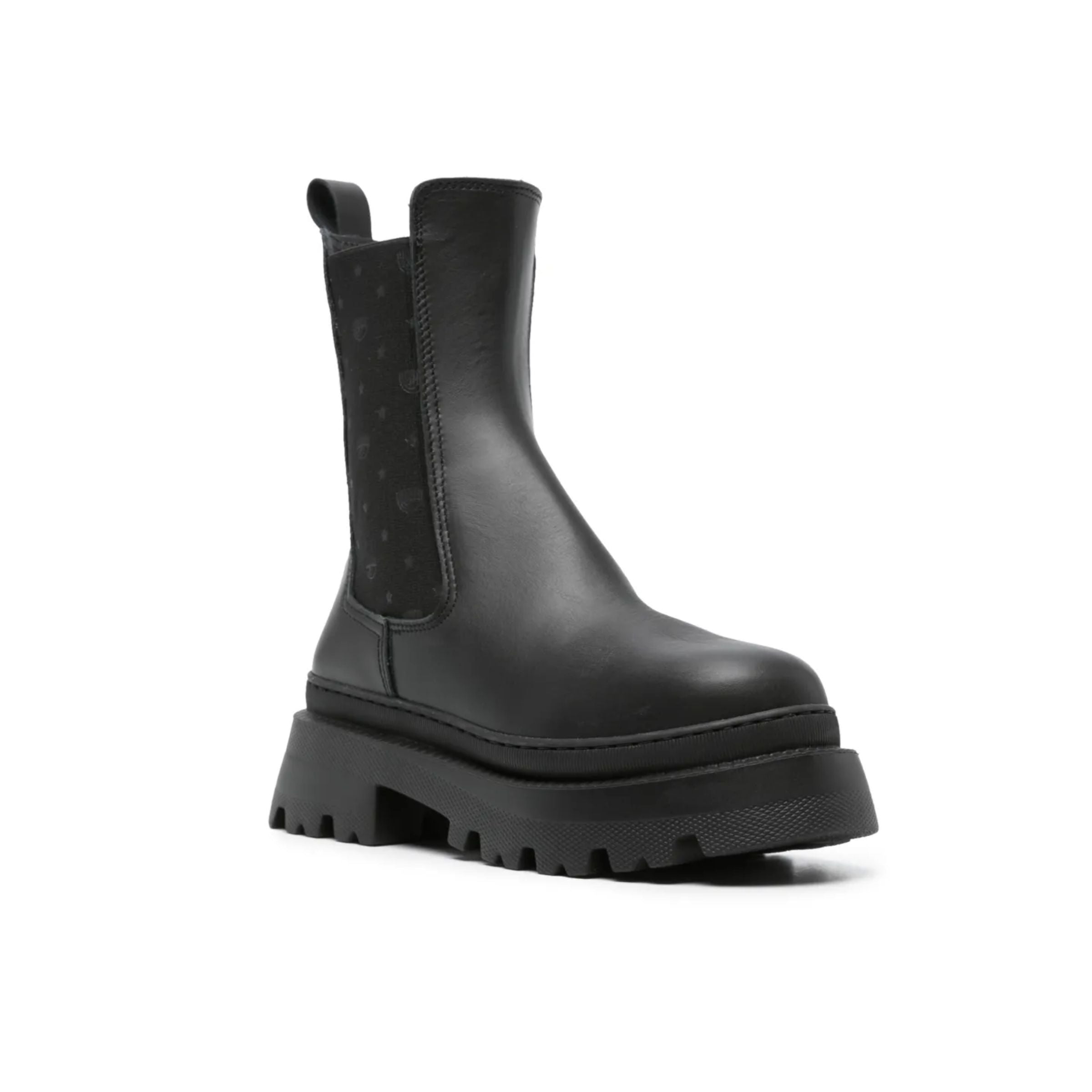 Chiara Ferragni Boot Chelsea Leather Black