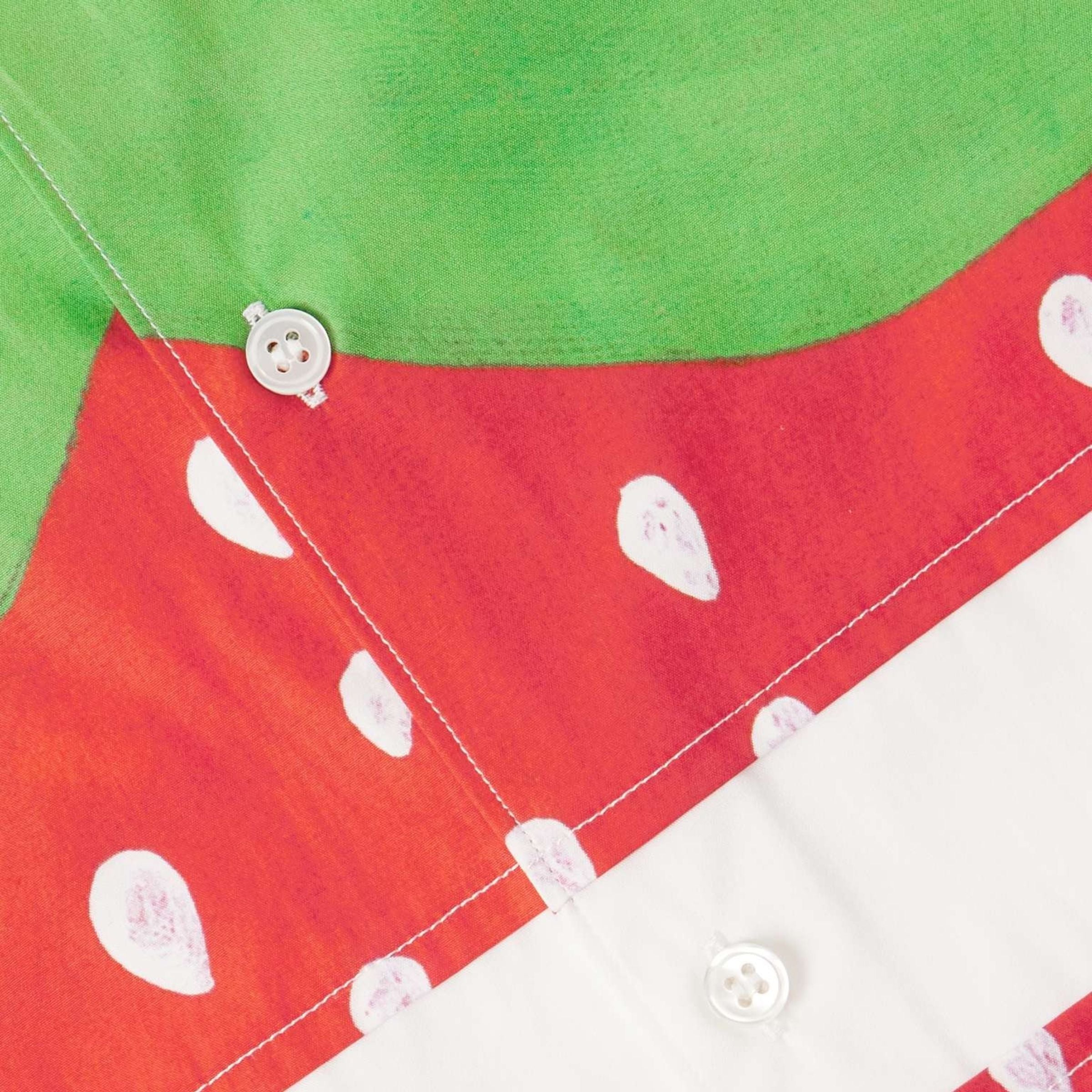 Comme Des Garcons Shirt Strawberry White