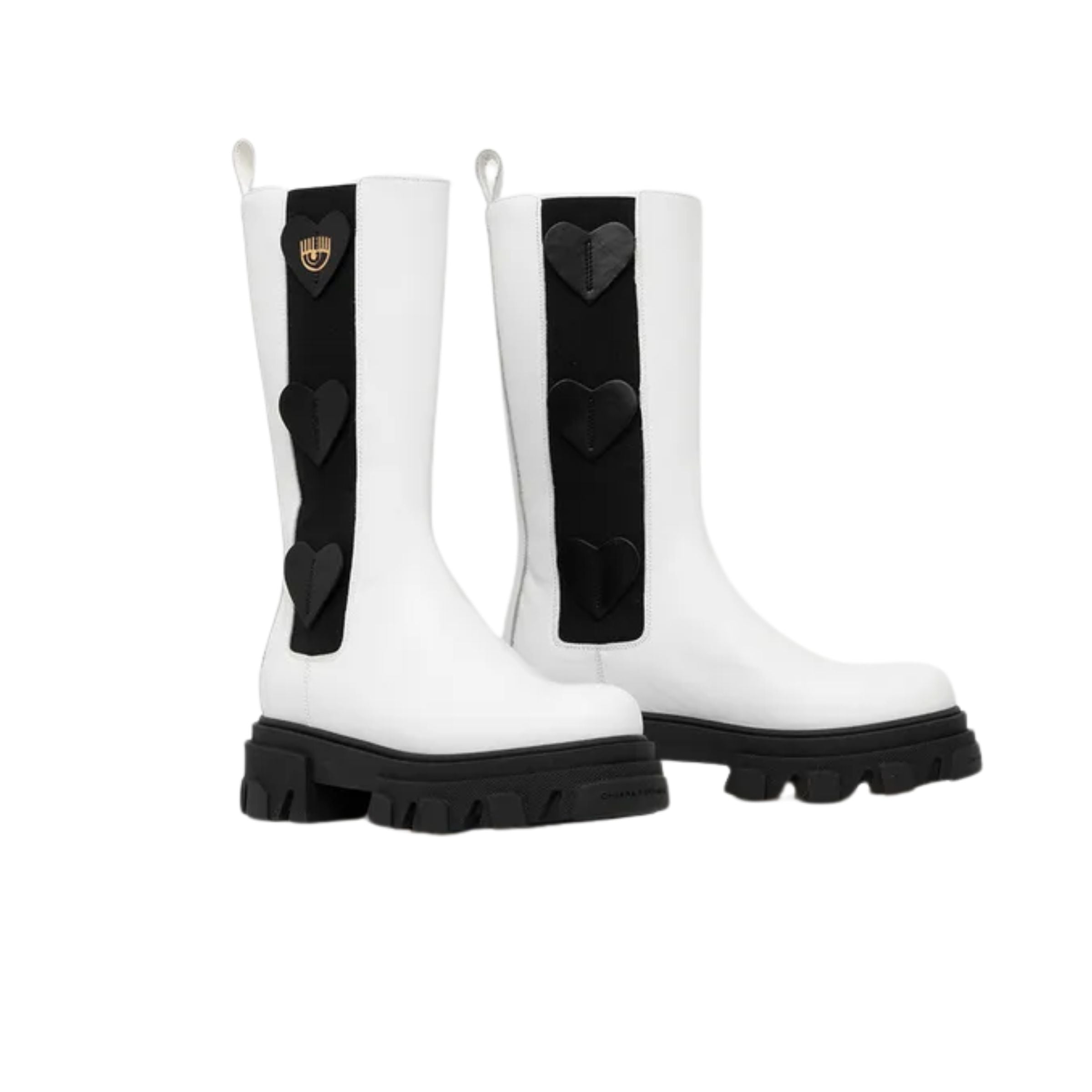 Chiara Ferragni Boot Chelsea Leather White