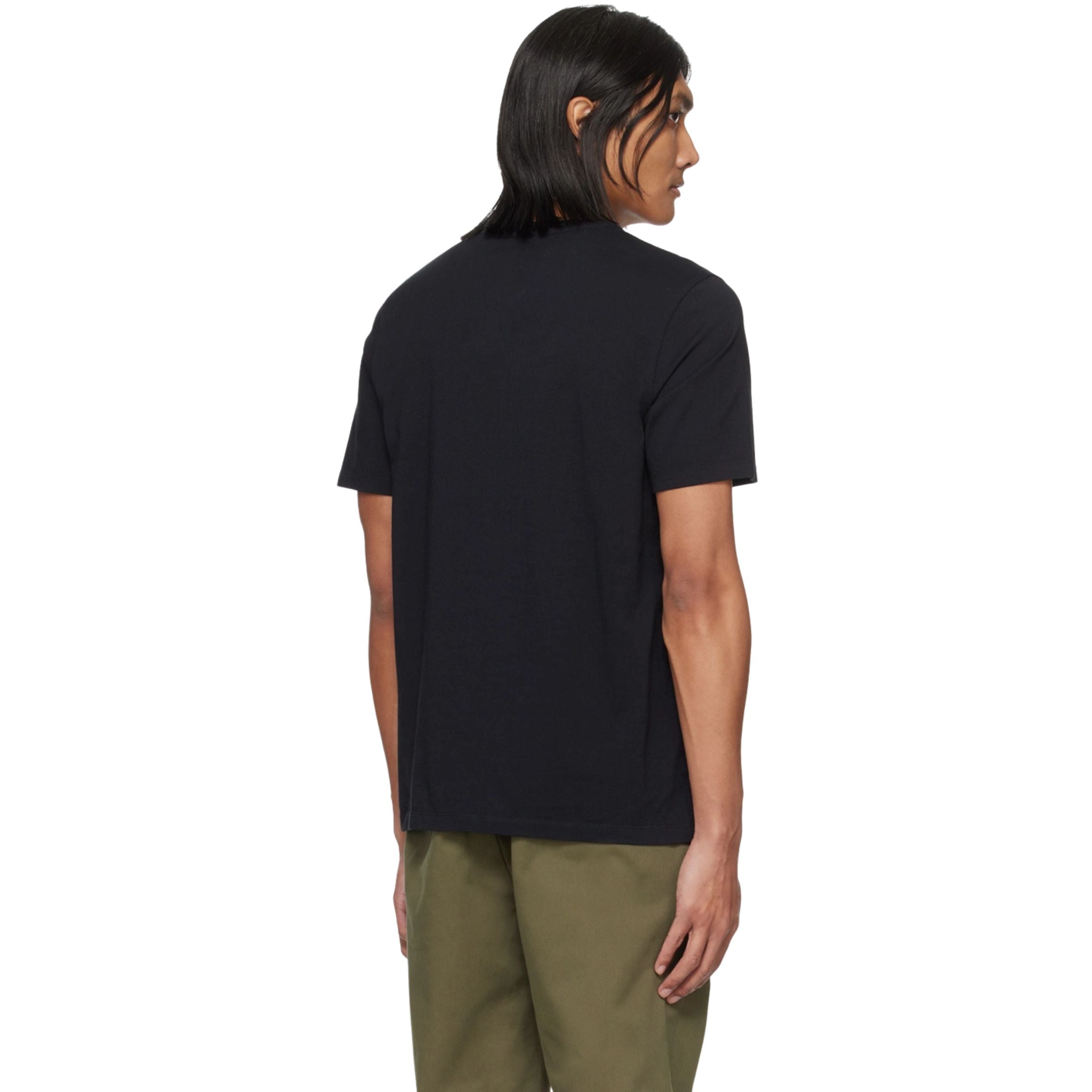Maison Kitsune T-Shirt Chillax Fox Patch Black
