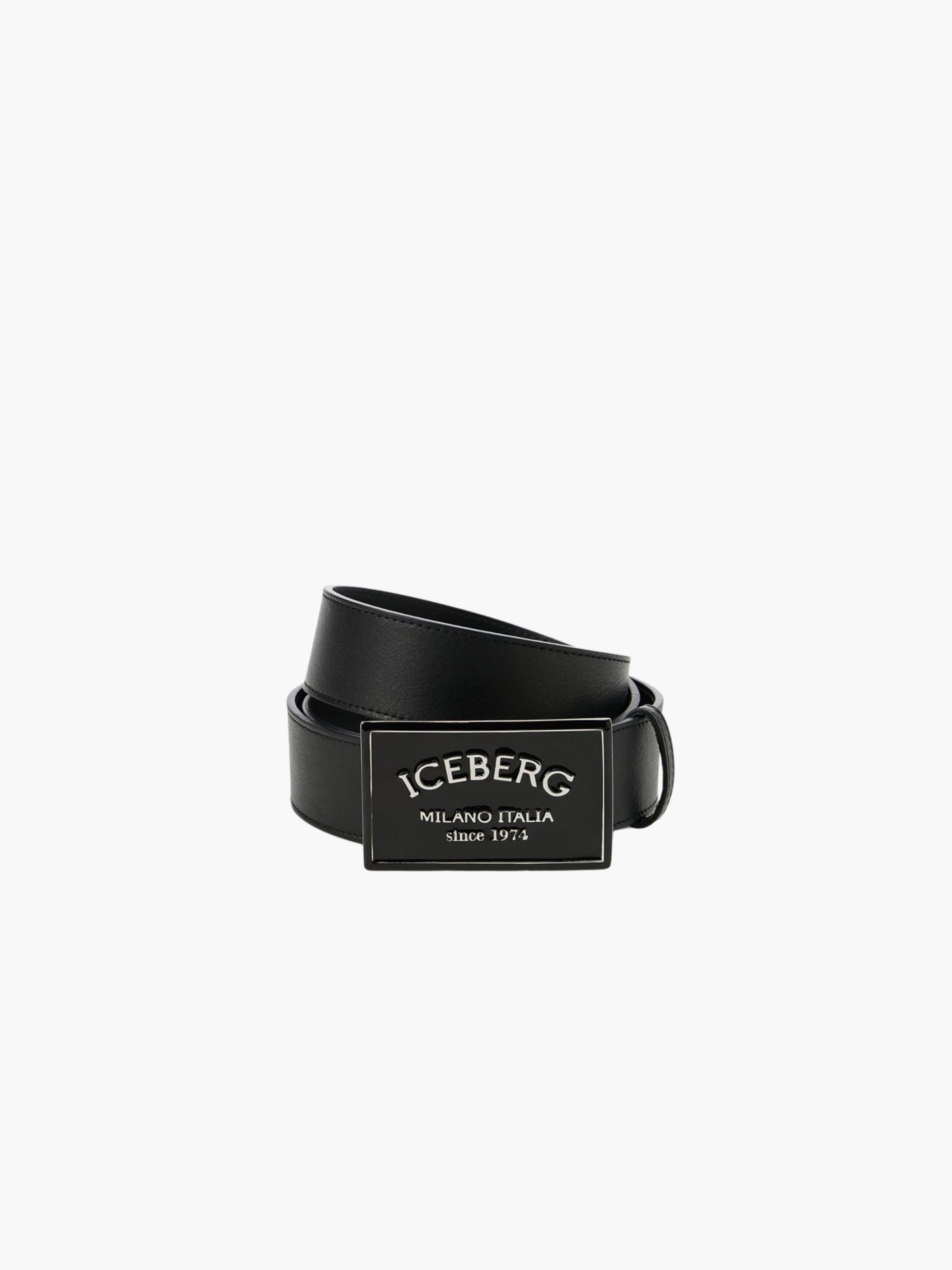 Iceberg Belt Ib Buckle Black
