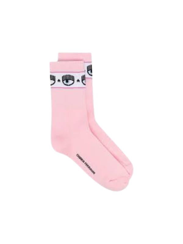 Chiara Ferragni Socks Eyelike Logo Pink