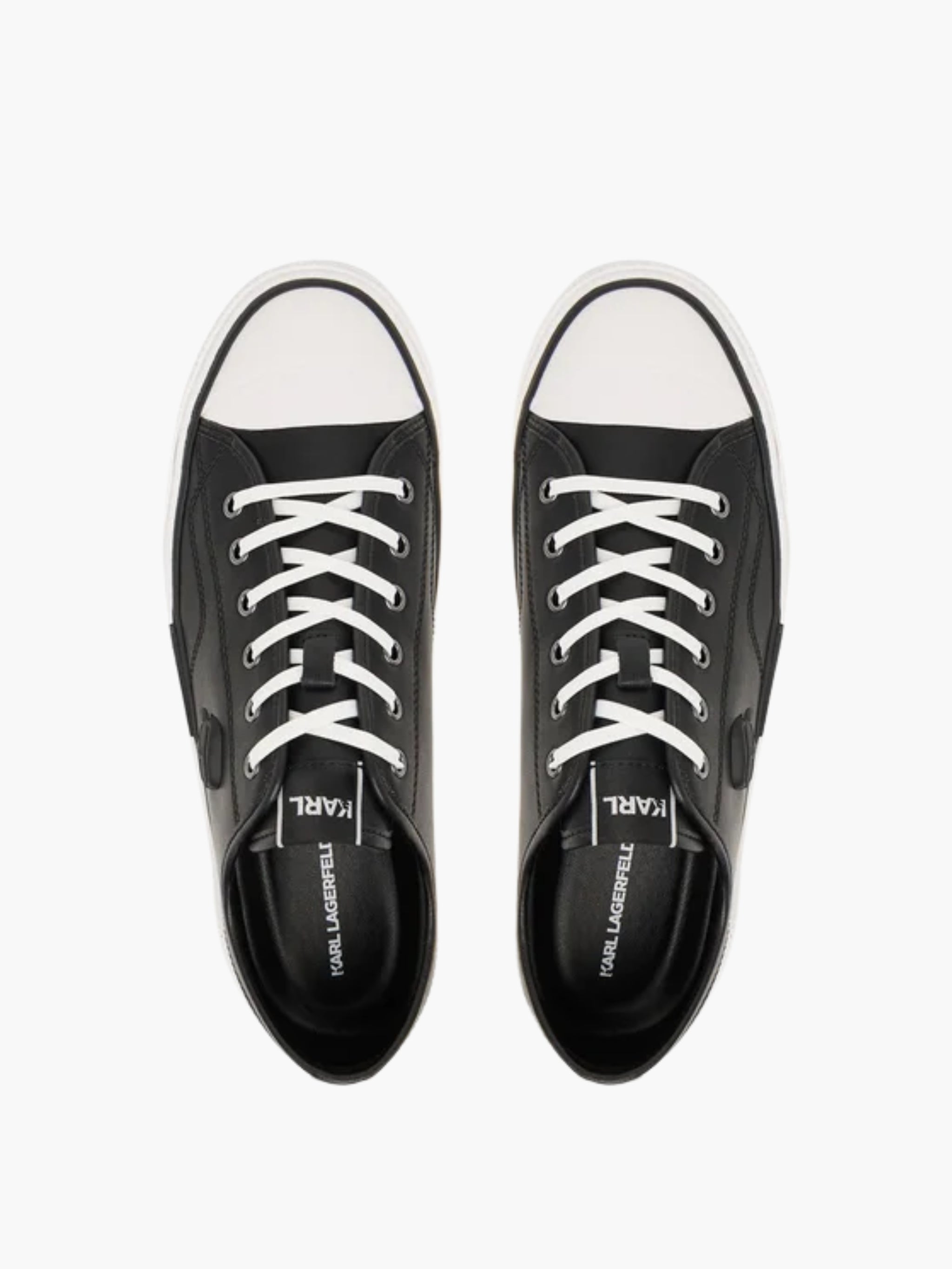 Karl Lagerfeld Sneaker KL585 Kampus Max Iii Nft Relief Lo Lace Black Lthr