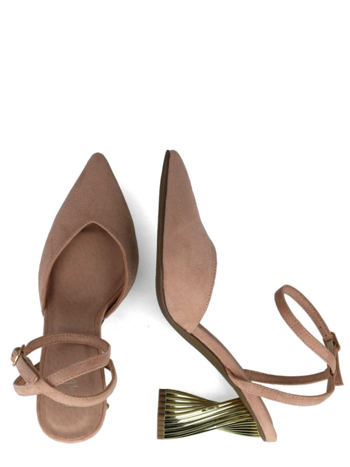 Menbur Heels Twisted Heel Nude