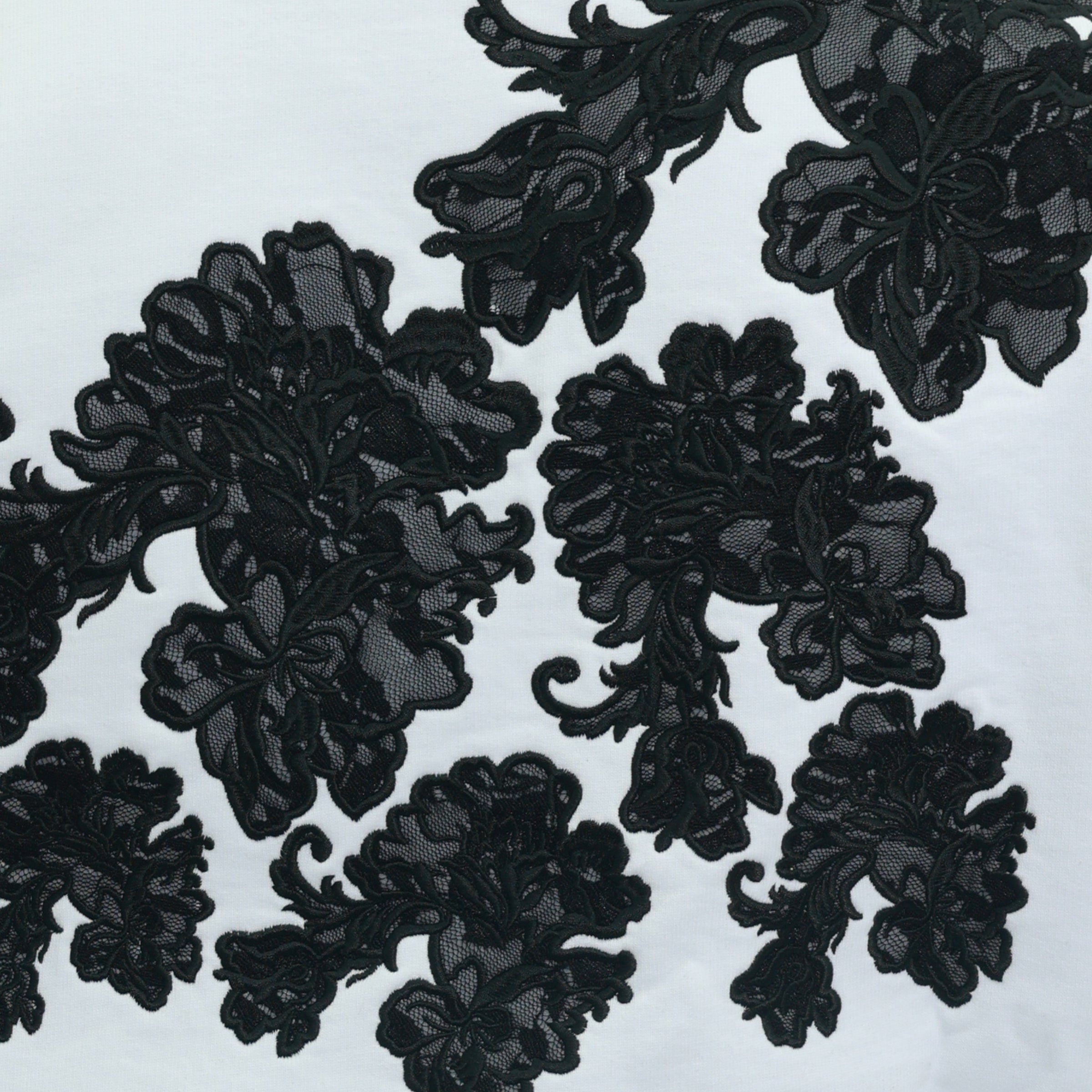 Capone Sweater Back Embroidered Print White