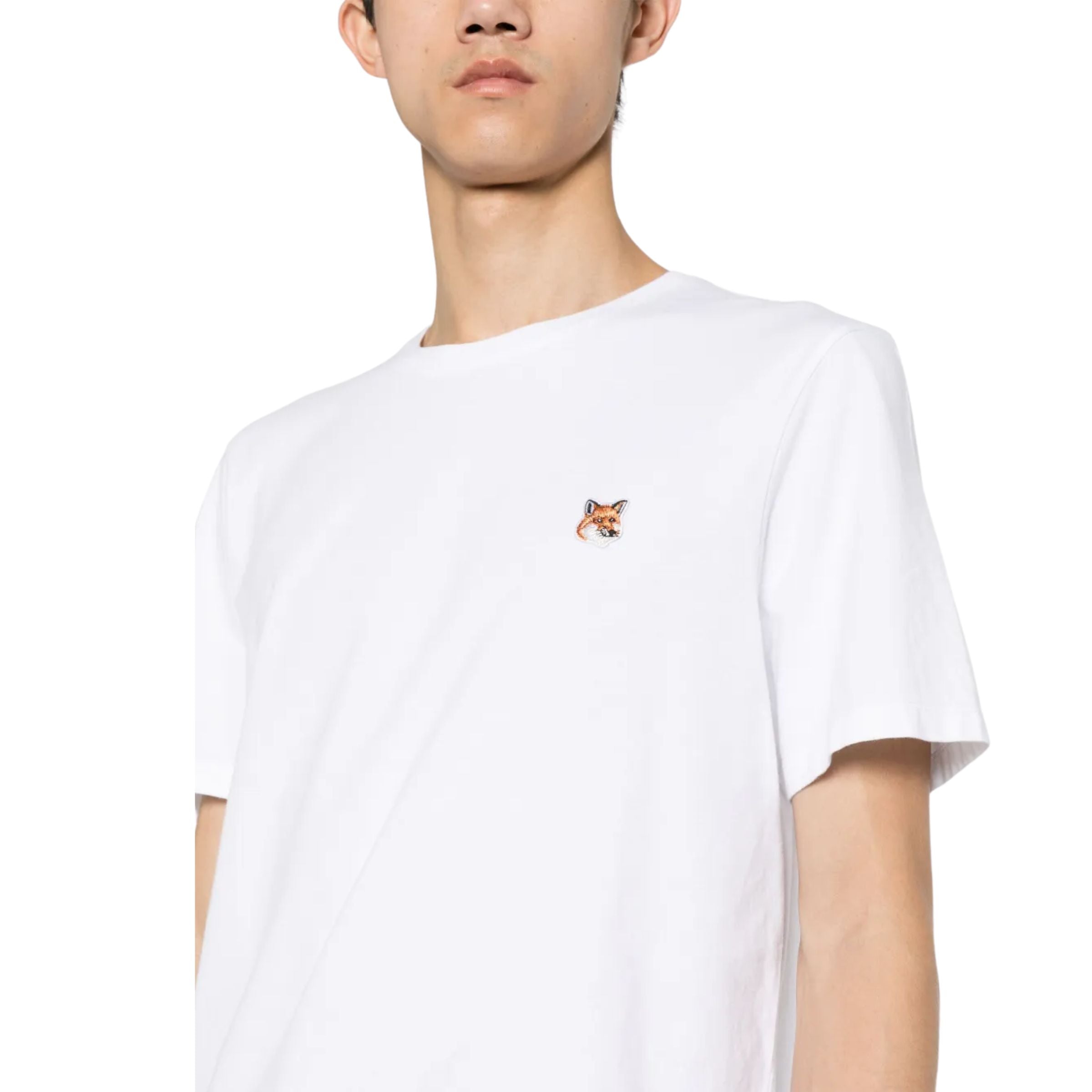 Maison Kitsune T-Shirt Fox Head Patch White