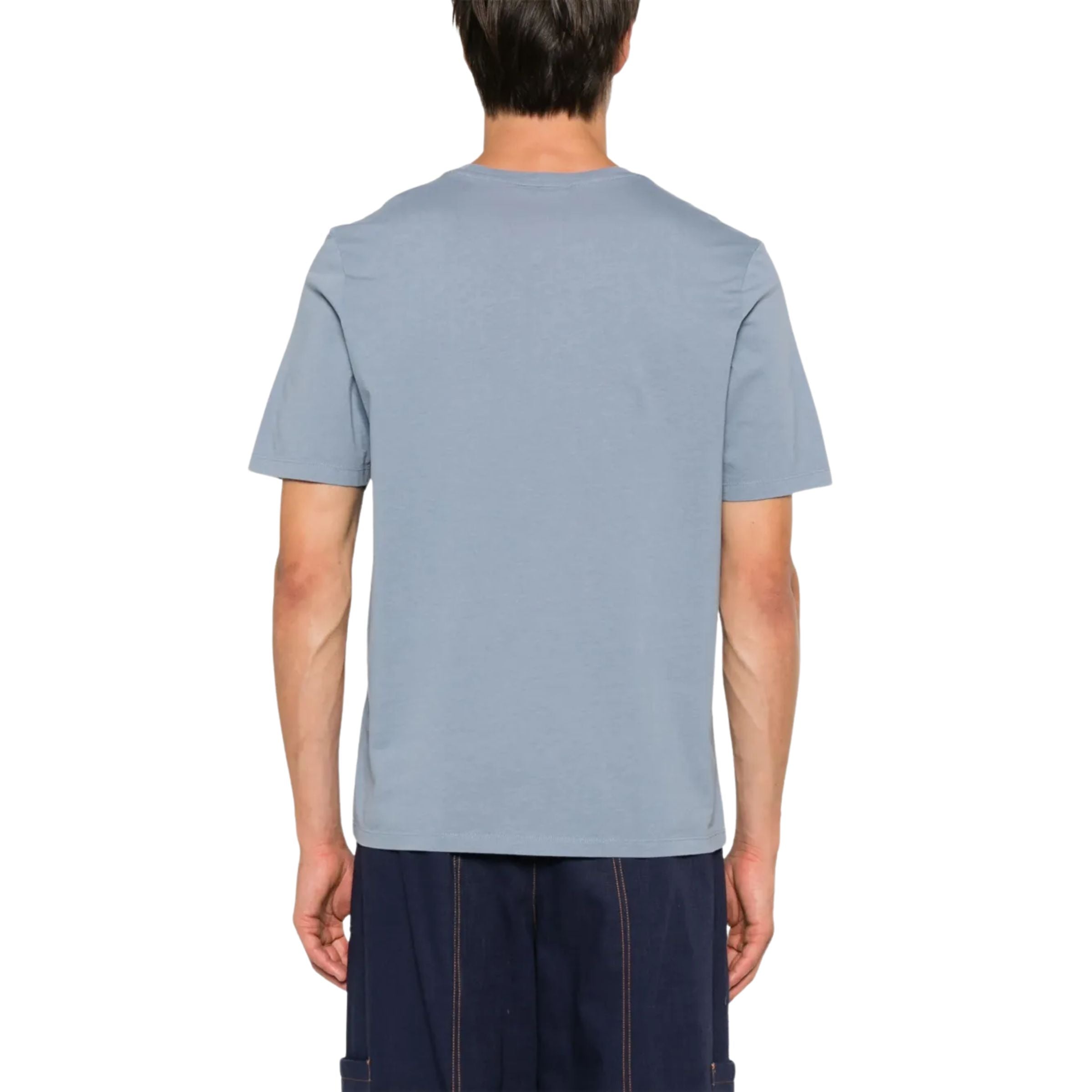 Maison Kitsune T-Shirt Fox Head Patch Moonlight Blue