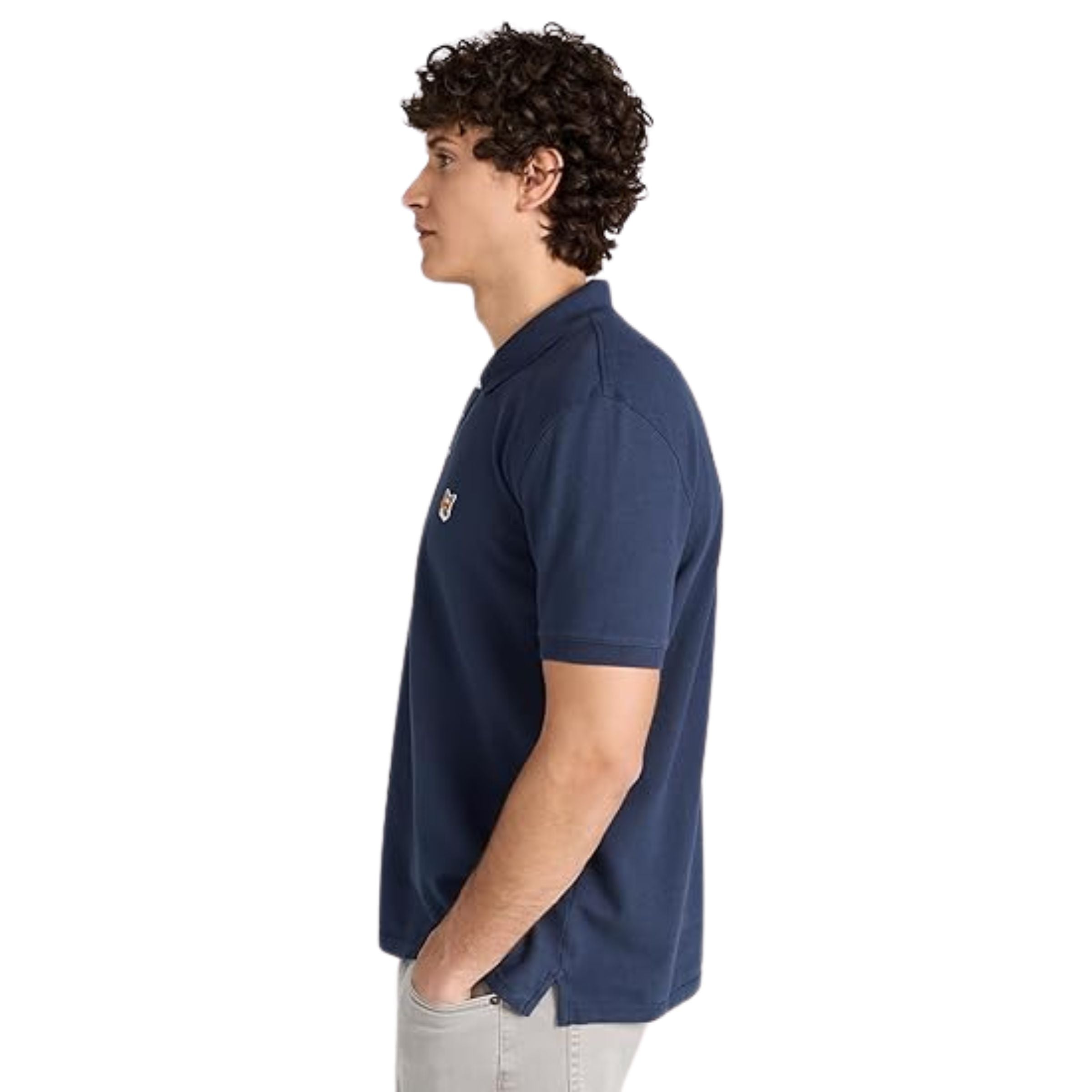 Maison Kitsune Golfer Fox Head Patch Ink Blue