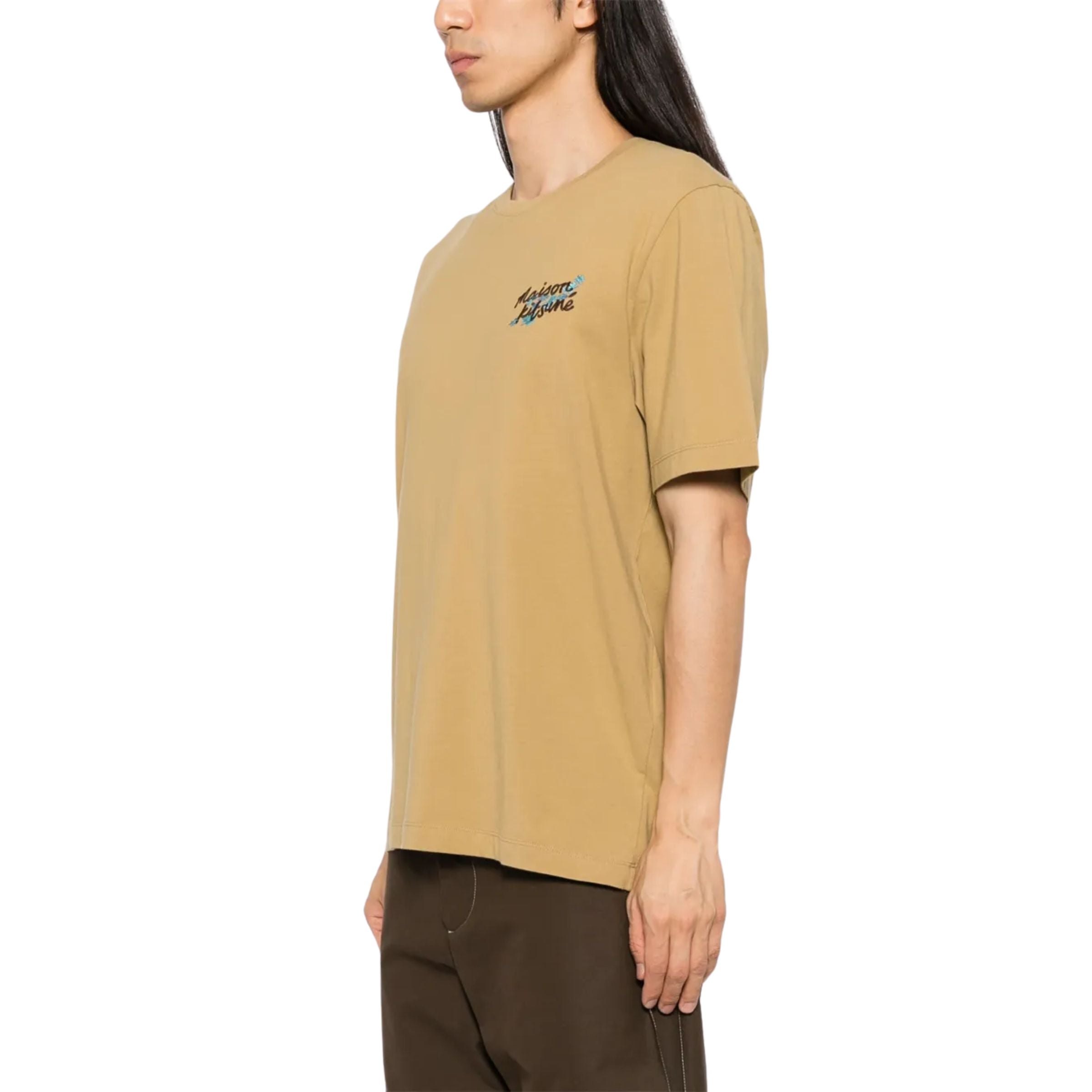 Maison Kitsune T-Shirt Falling Leaves Chestnut