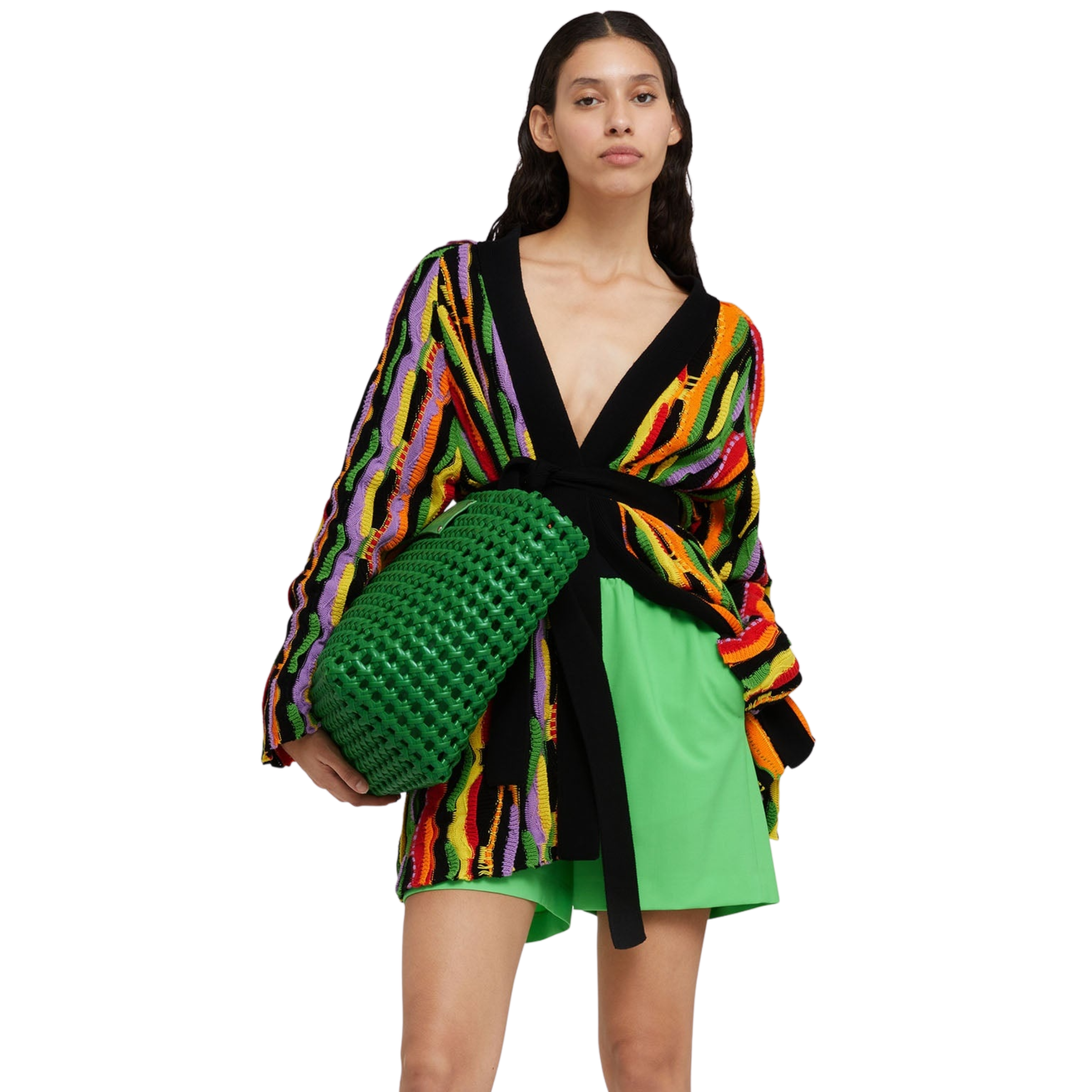 Msgm Sweater Ladies Belt Multi Colour