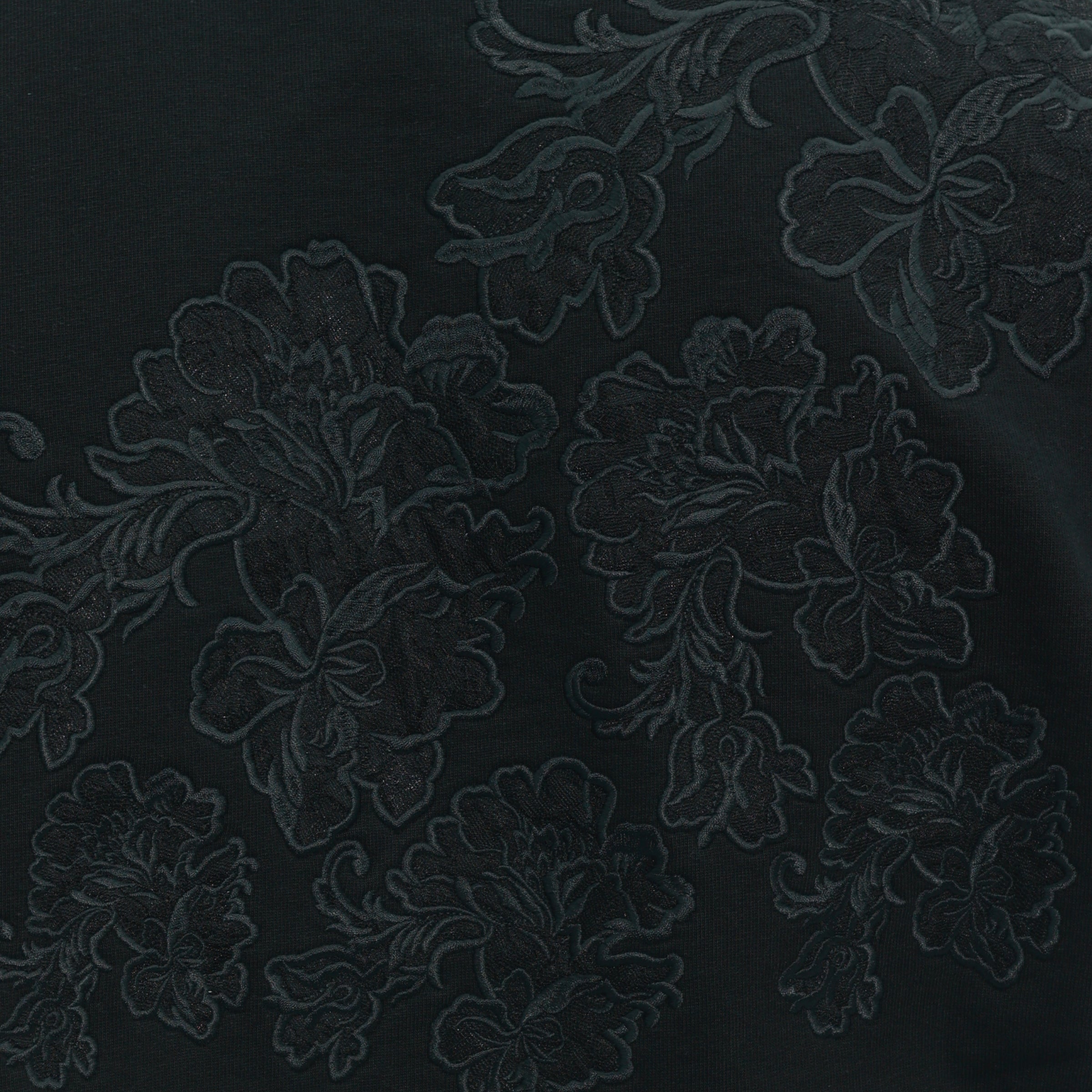 Capone Sweater Back Embroidered Print Black