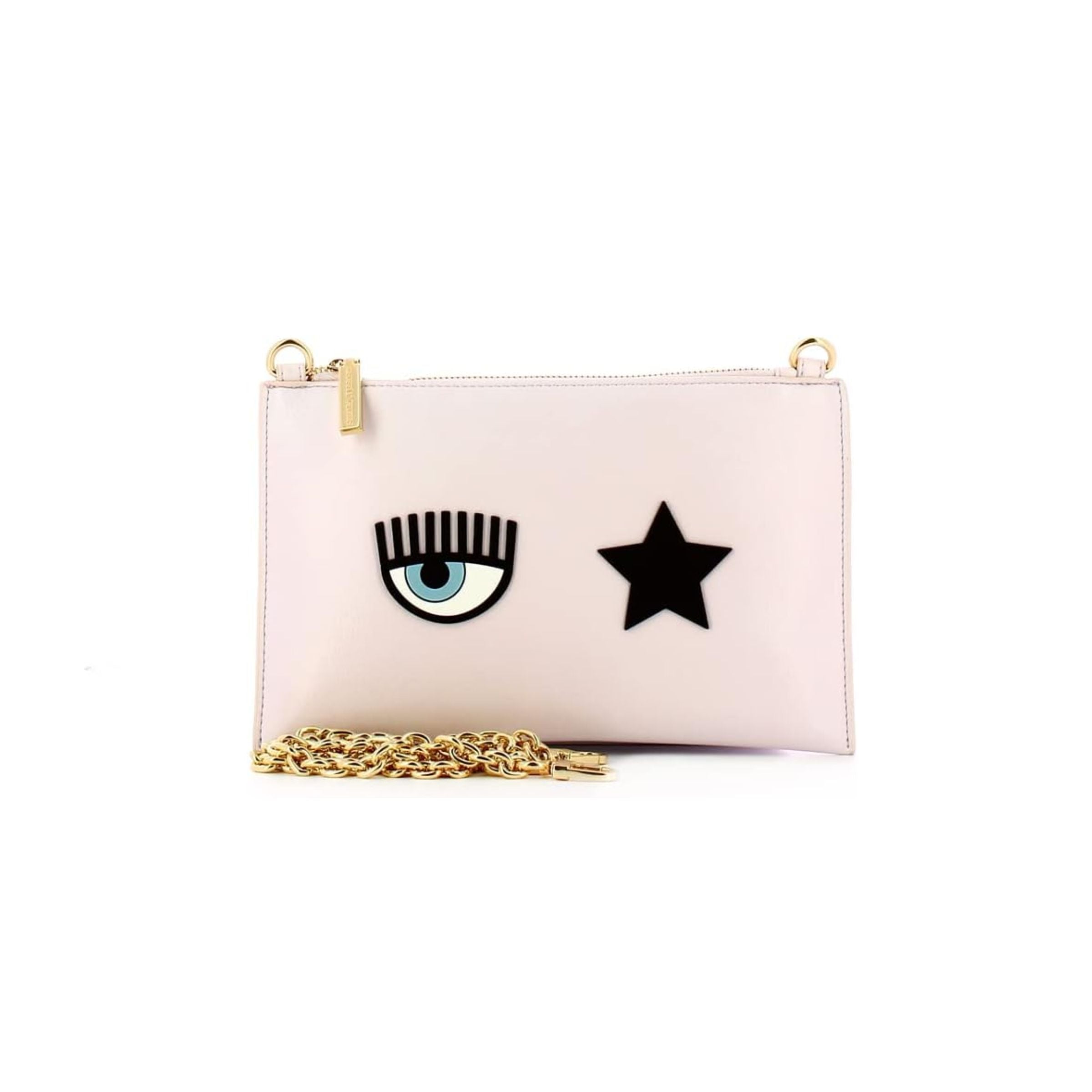 Chiara Ferragni Bag Purse Eye Star Logo Grey