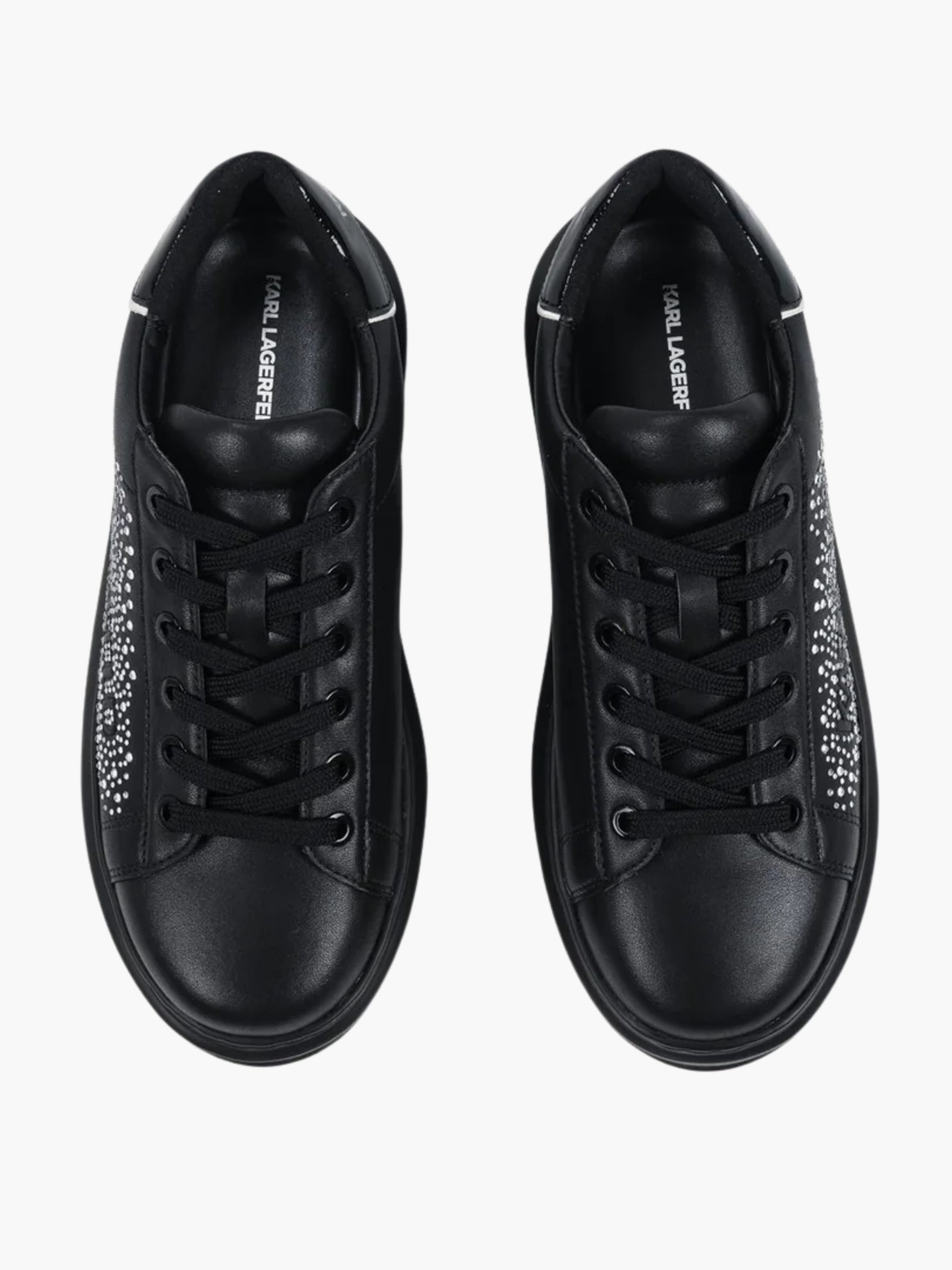 Karl Lagerfeld Sneaker KLL303 Kapri Konstellation Lo Black Lthr W/Silver