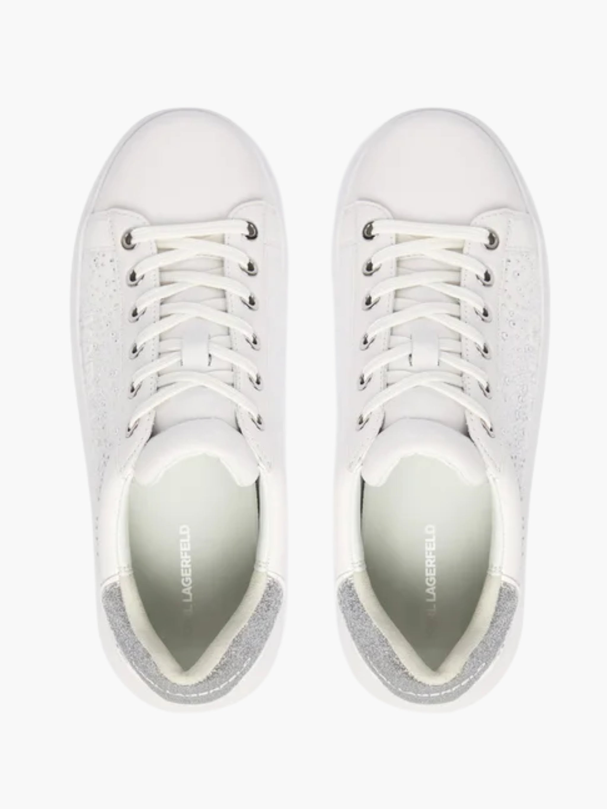Karl Lagerfeld Sneaker KLL304 Kapri Konstellation Lo White Lthr W/Silver