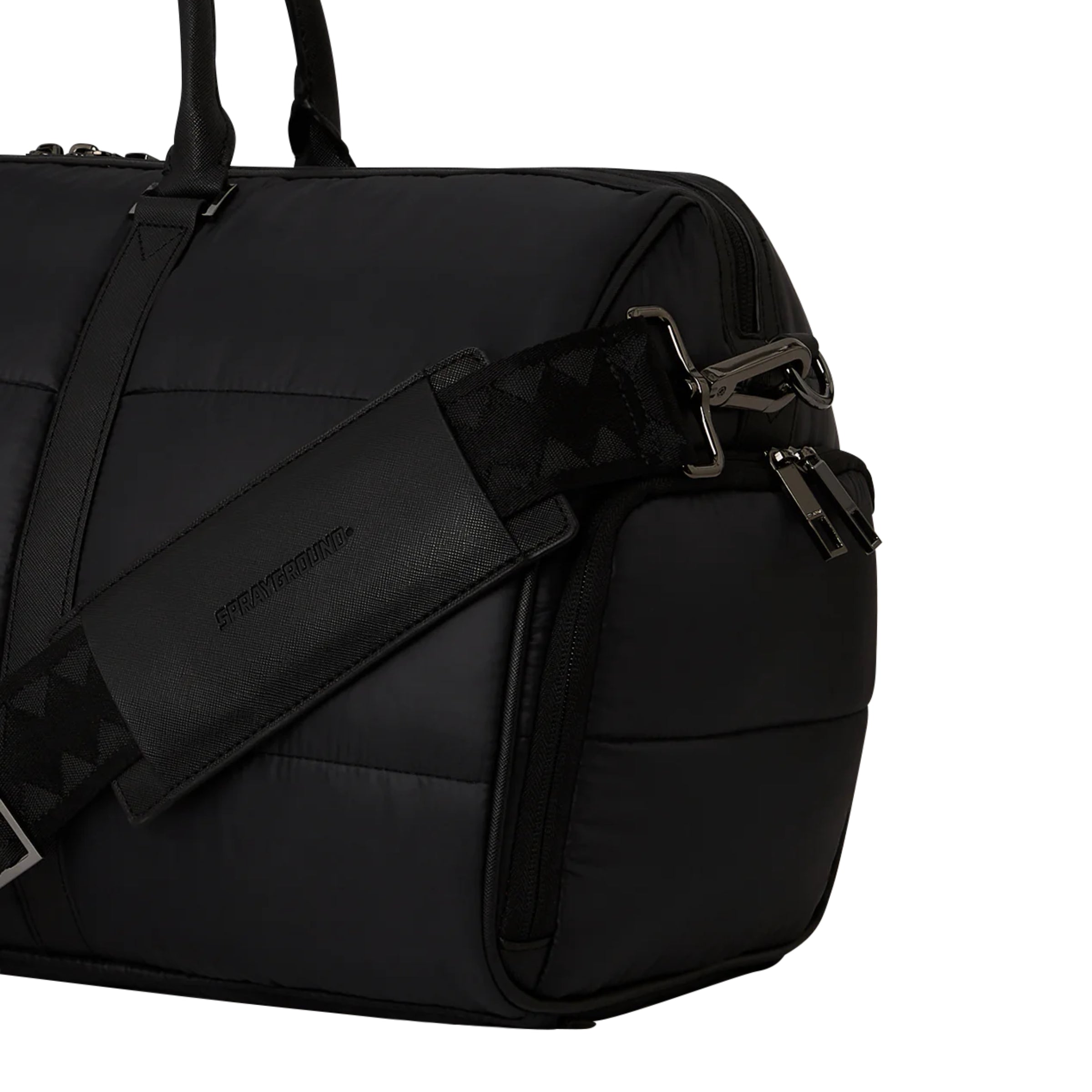 Spray Ground Bag Duffle Puffer Shark Vail Flex Black-Red