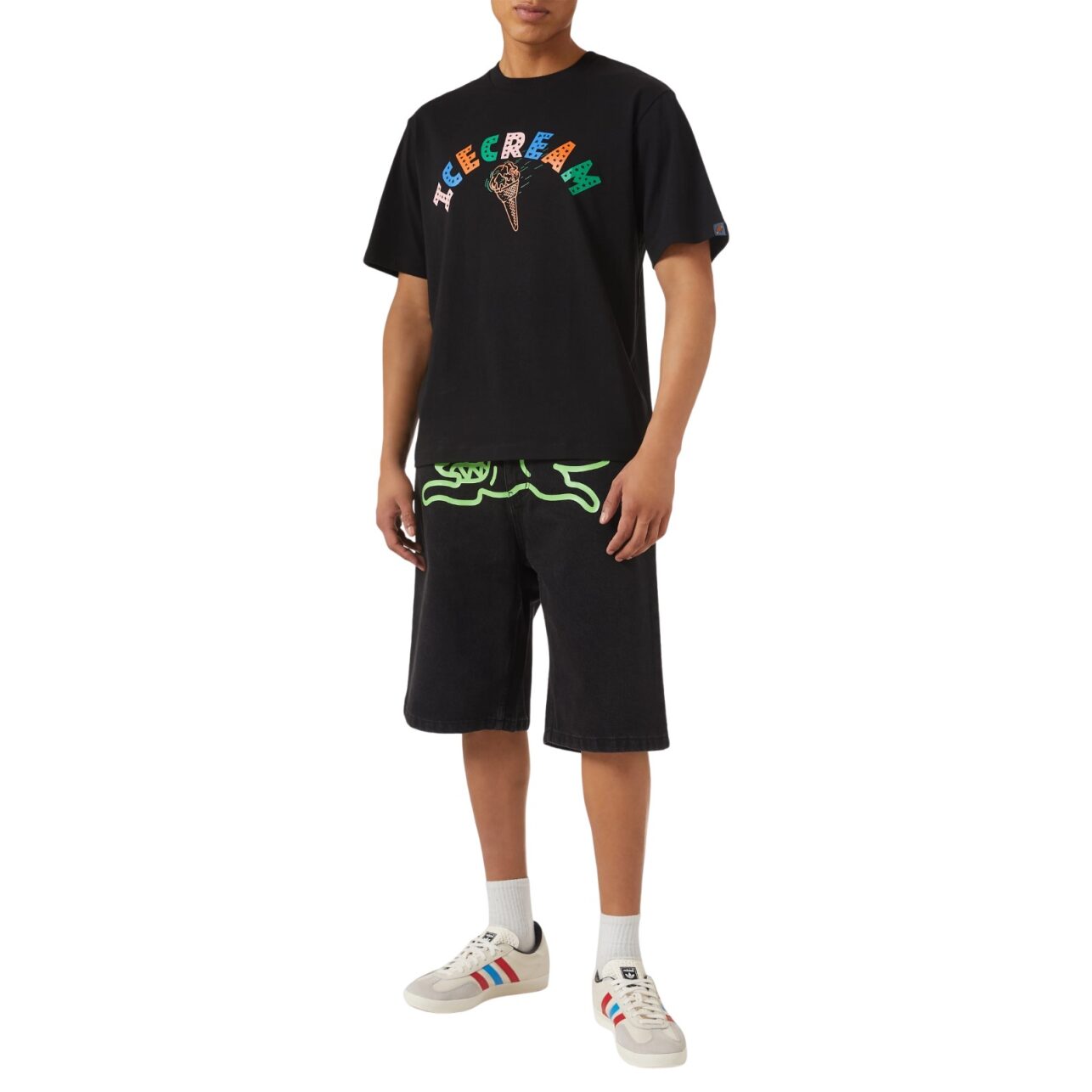 Ice Cream T-Shirt Cone Black