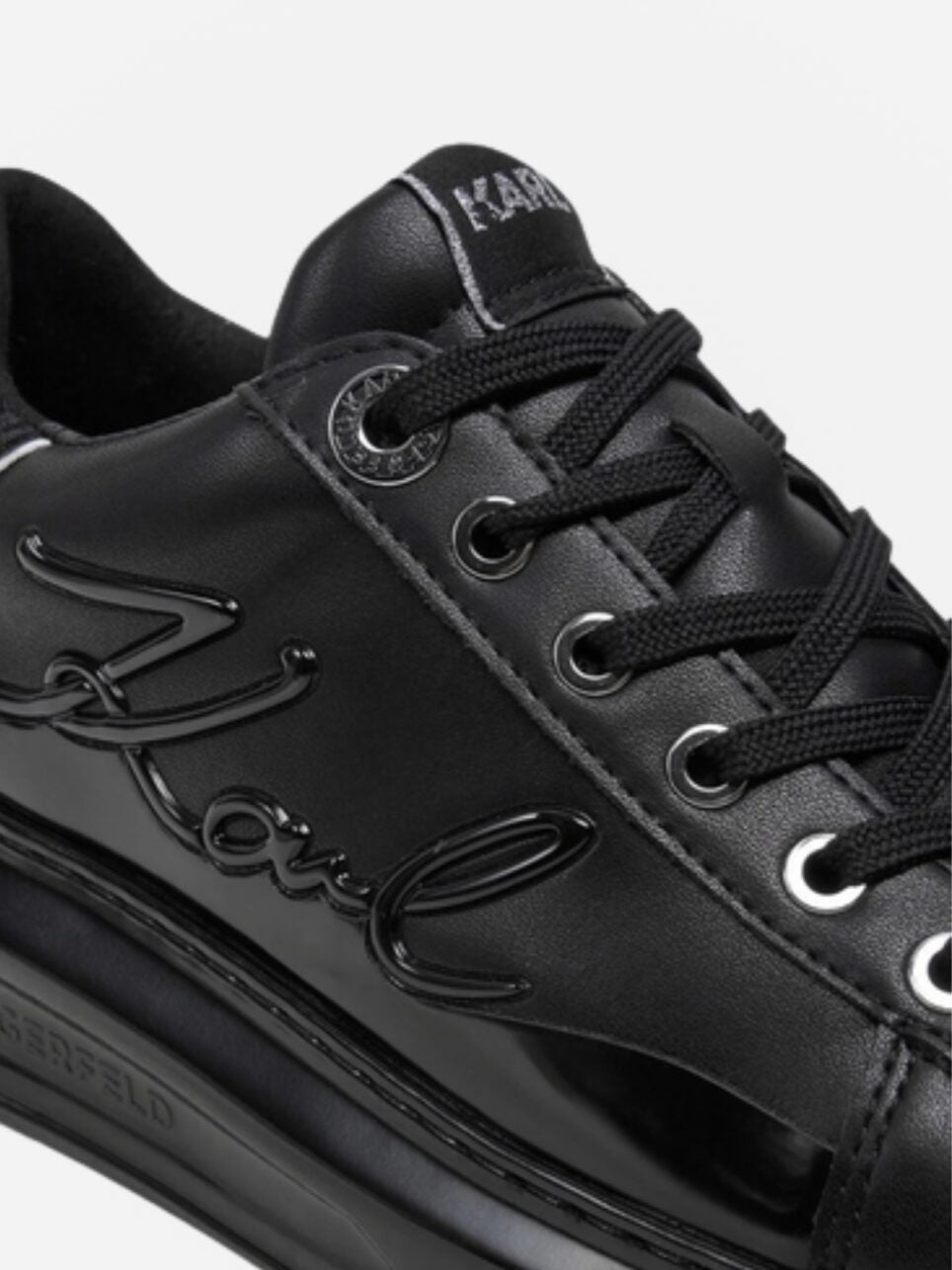 Karl Lagerfeld Ladies Sneakers Kapri Signia Shine Black