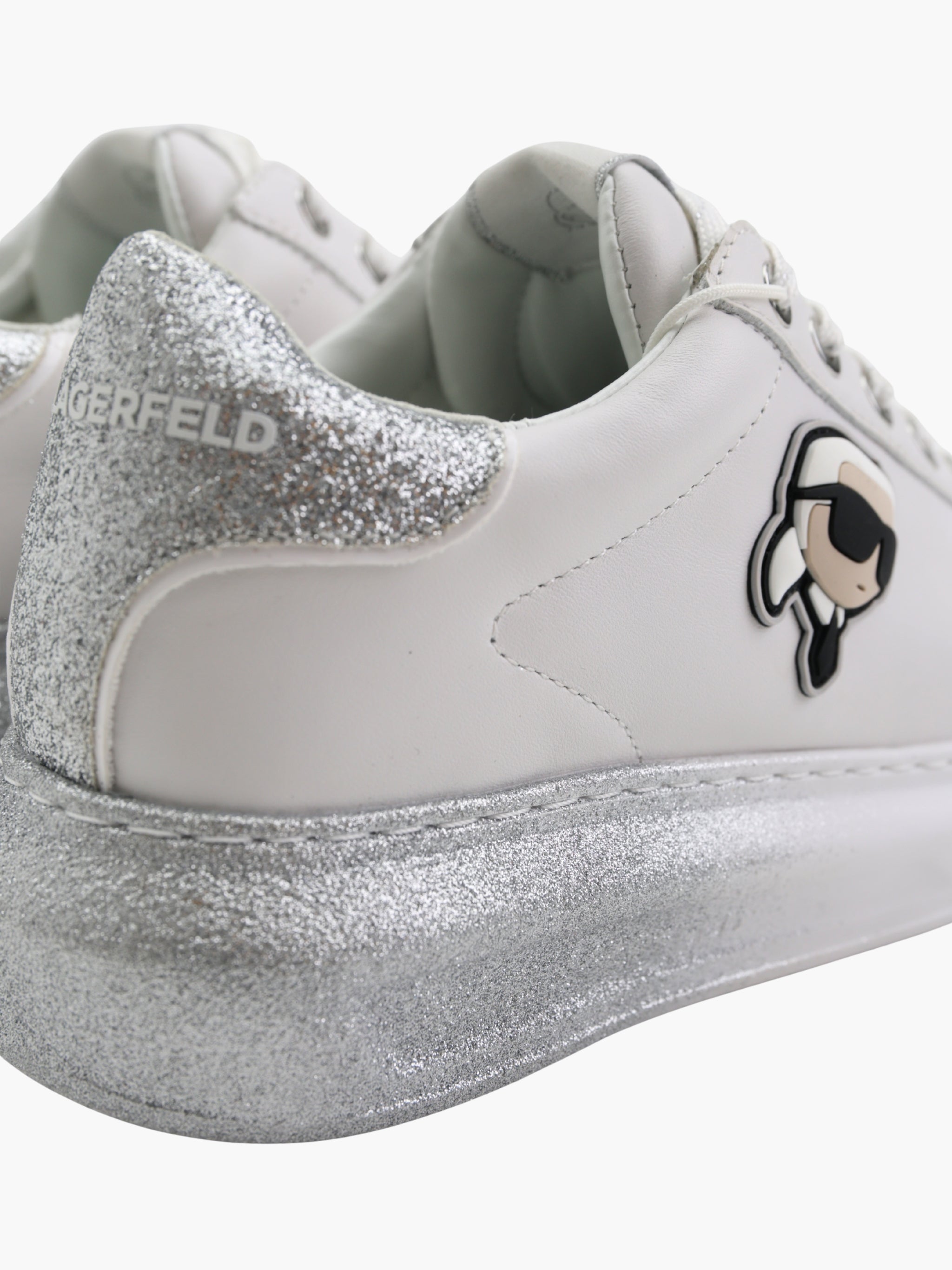 Karl Lagerfeld Sneaker KLL299 Kapri Ombre Nft Lo Lace White Lthr W/Silver