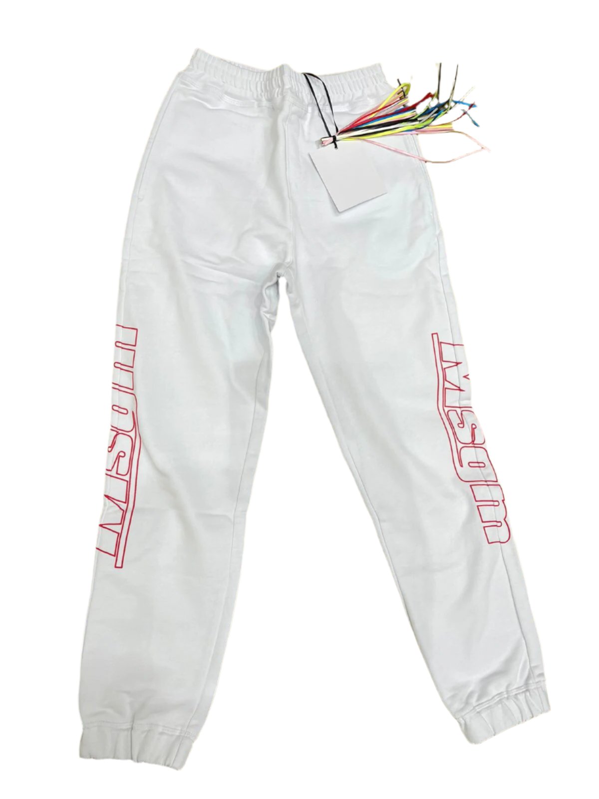 Msgm Track Pants Logo White