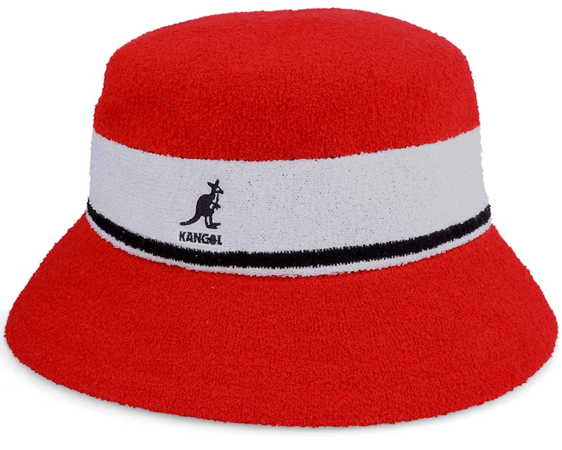 Kangol Bucket Hat Bermuda Striped Red-White