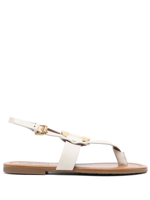 See By Chloe Slides Ss5 Sandle Buckle Ivory