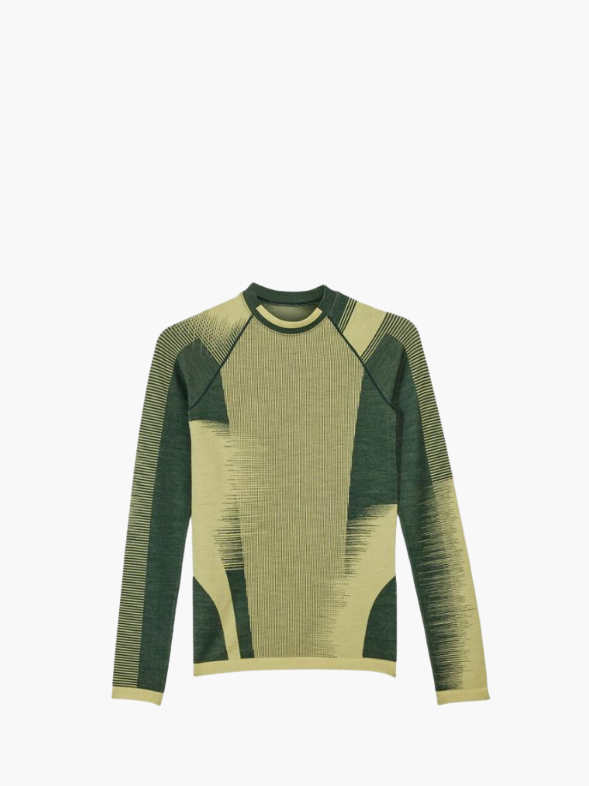 Y-3 T-Shirt Ladies L/S Two-Tone Blay-Greene