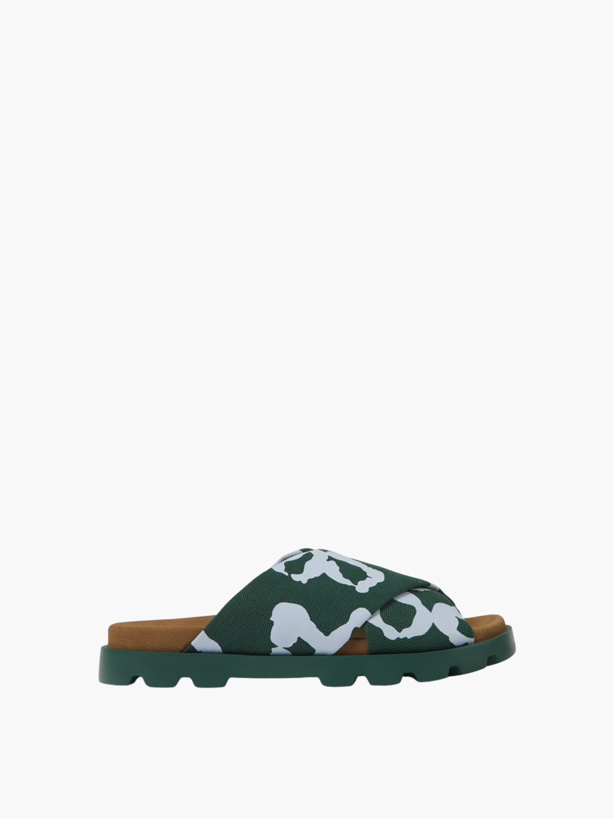 Camper Slides Lona Mentaco Green-White