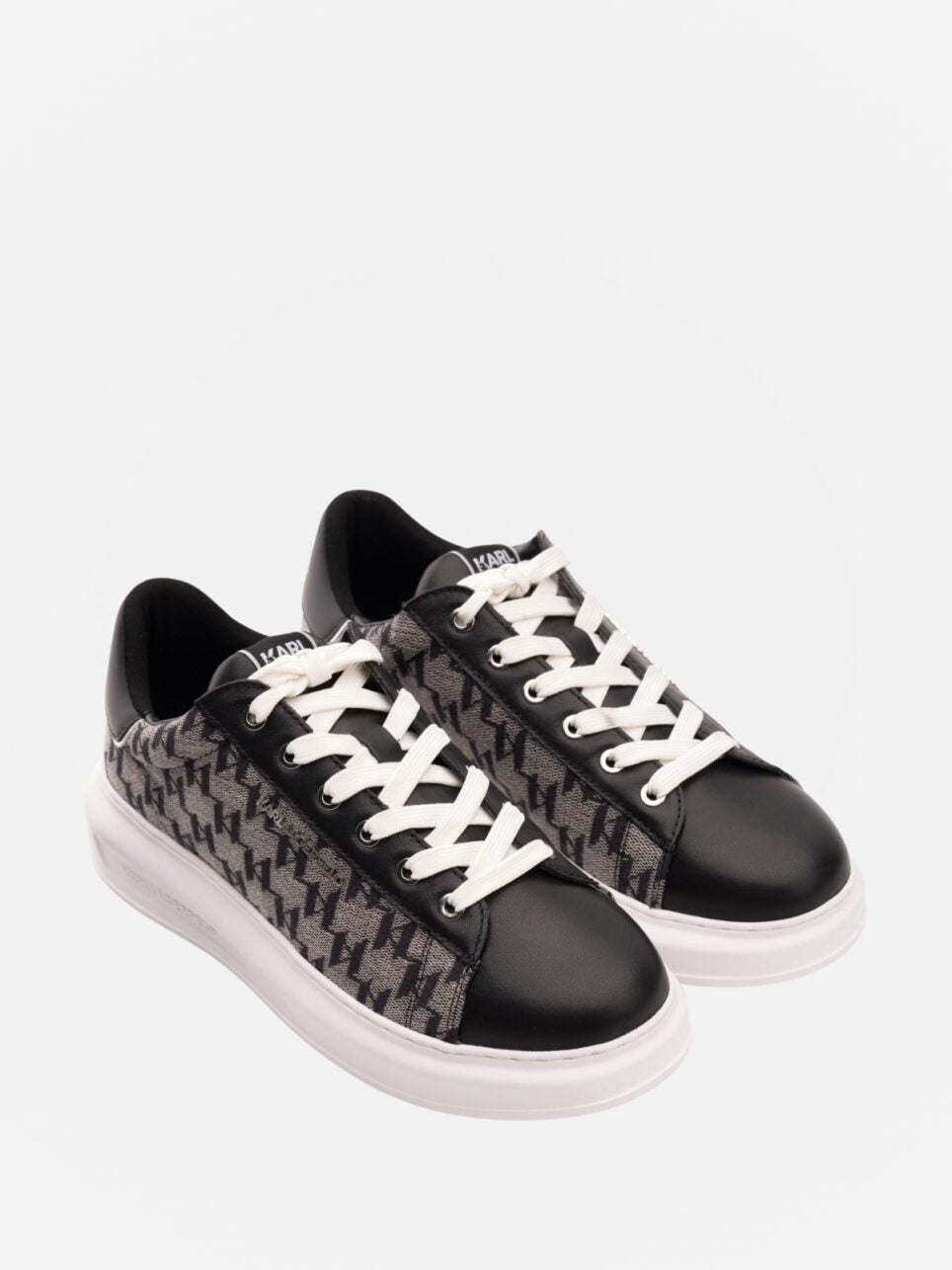 Karl Lagerfeld Sneakers Kapri Jacquard Lace Black