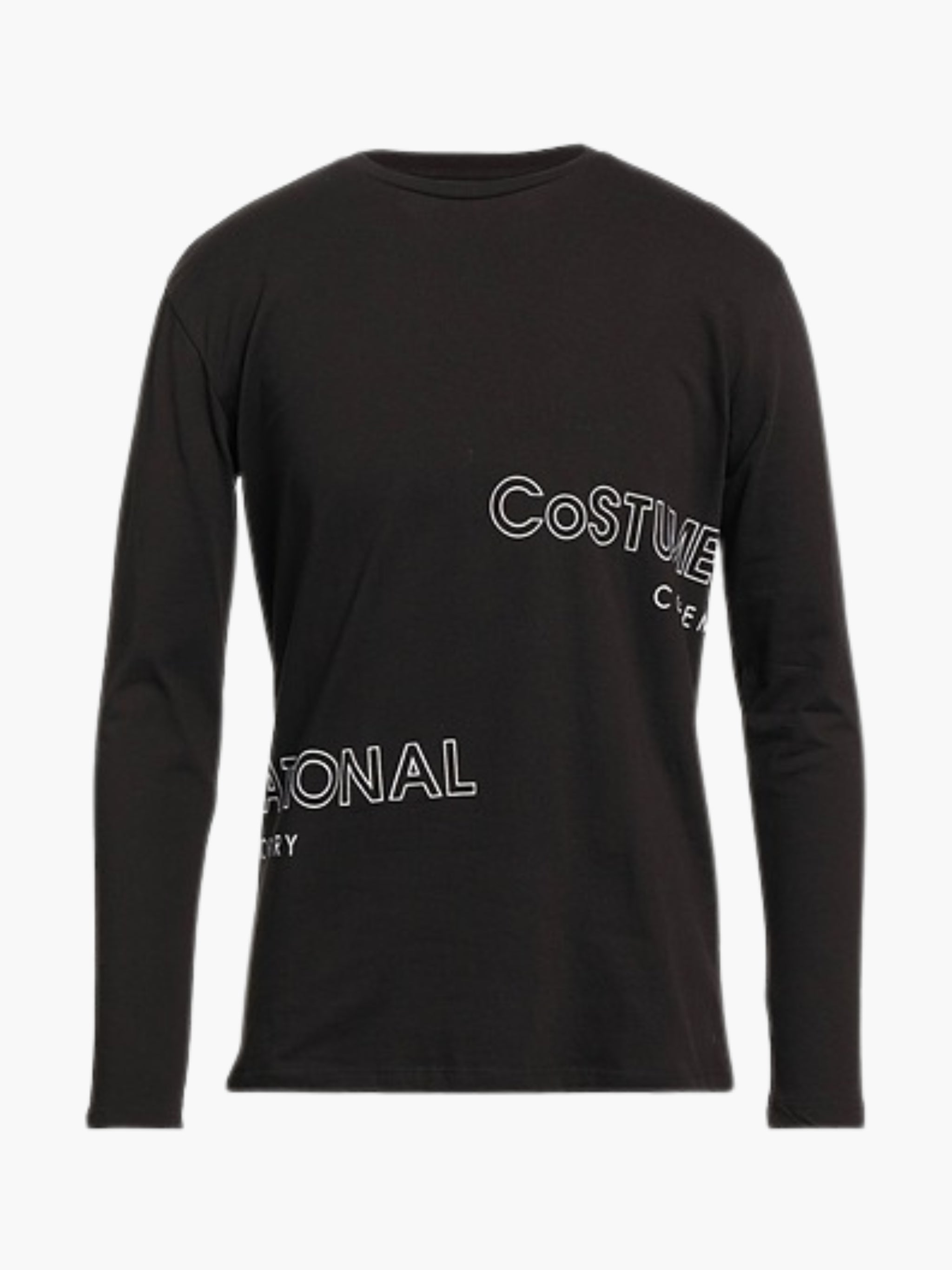 Costume National Crew L/S Logo Black