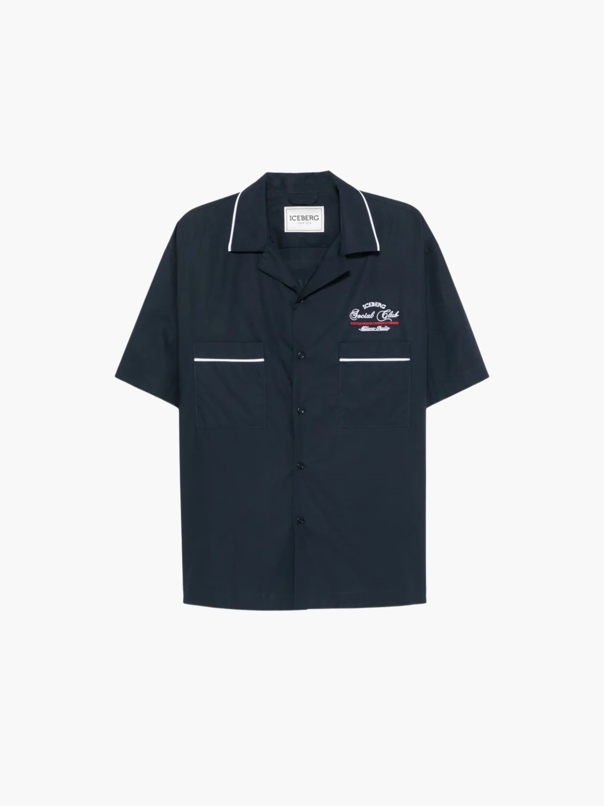 Iceberg Shirt Border Social Club Black