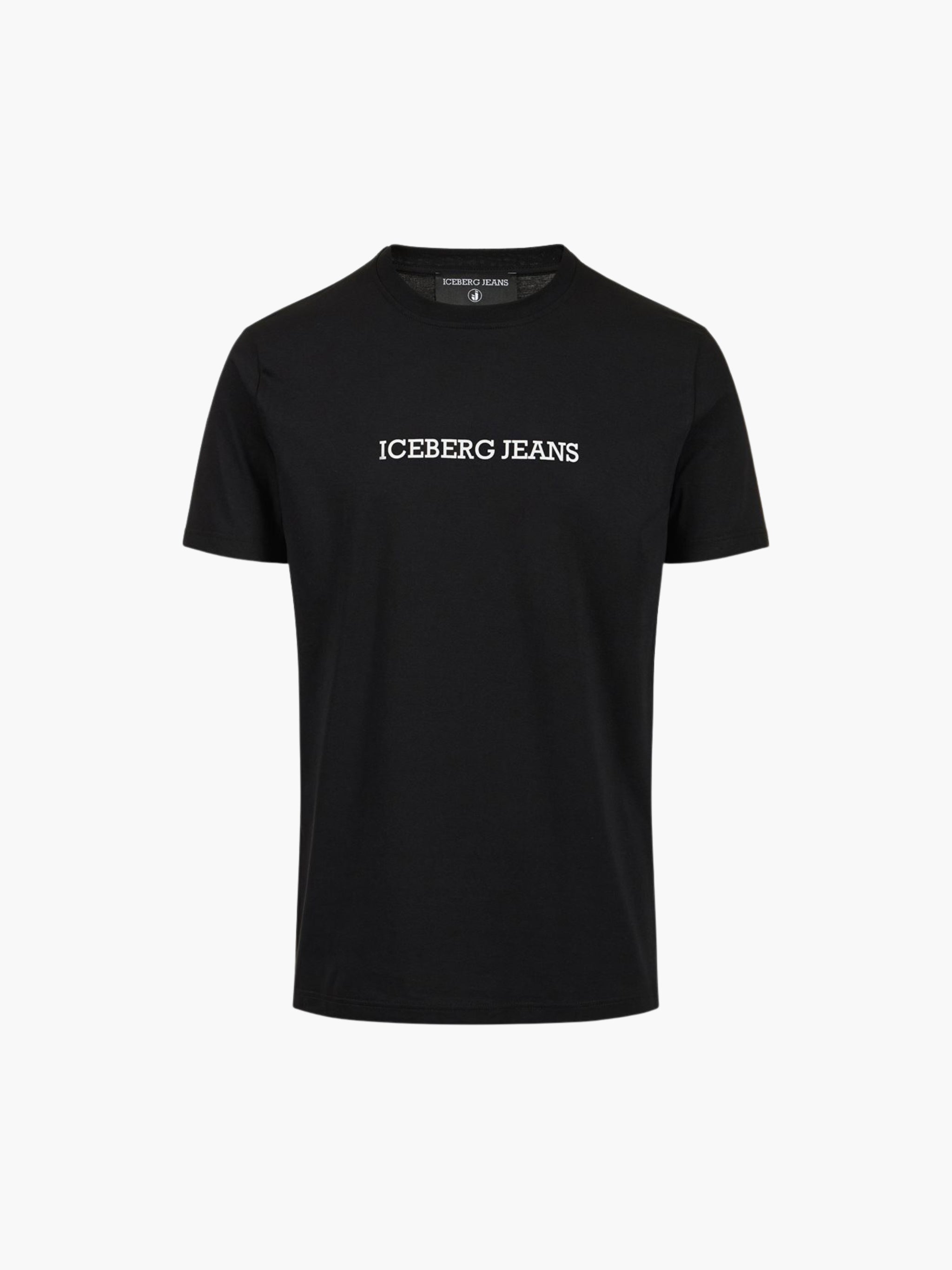 Iceberg Jeans T-Shirt Black Ibj Print Black